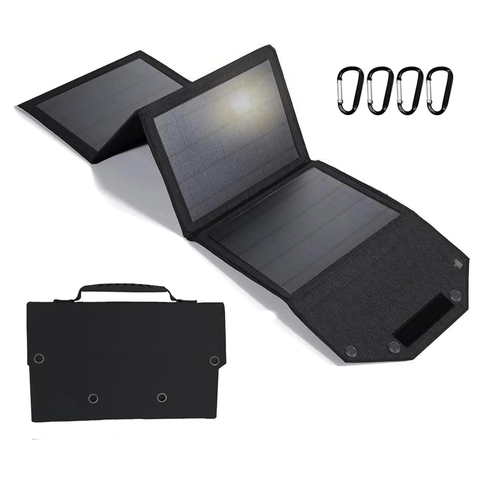 Panel Solar Portátil 35W JOYIDEAVA Cargador USB Impermeable