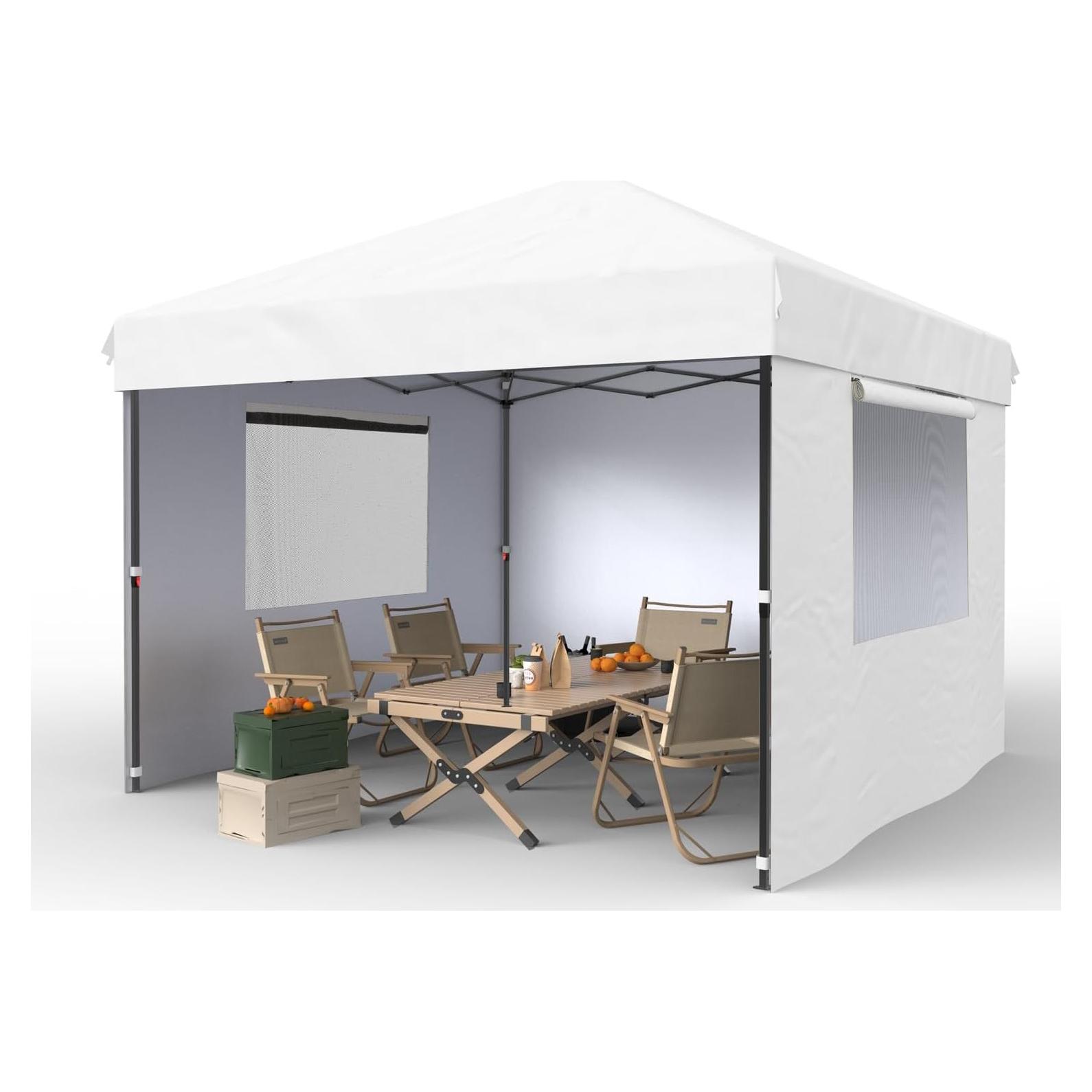 Carpa Pop Up GarveeLife 3.05x3.05m Blanca con Paredes Removibles