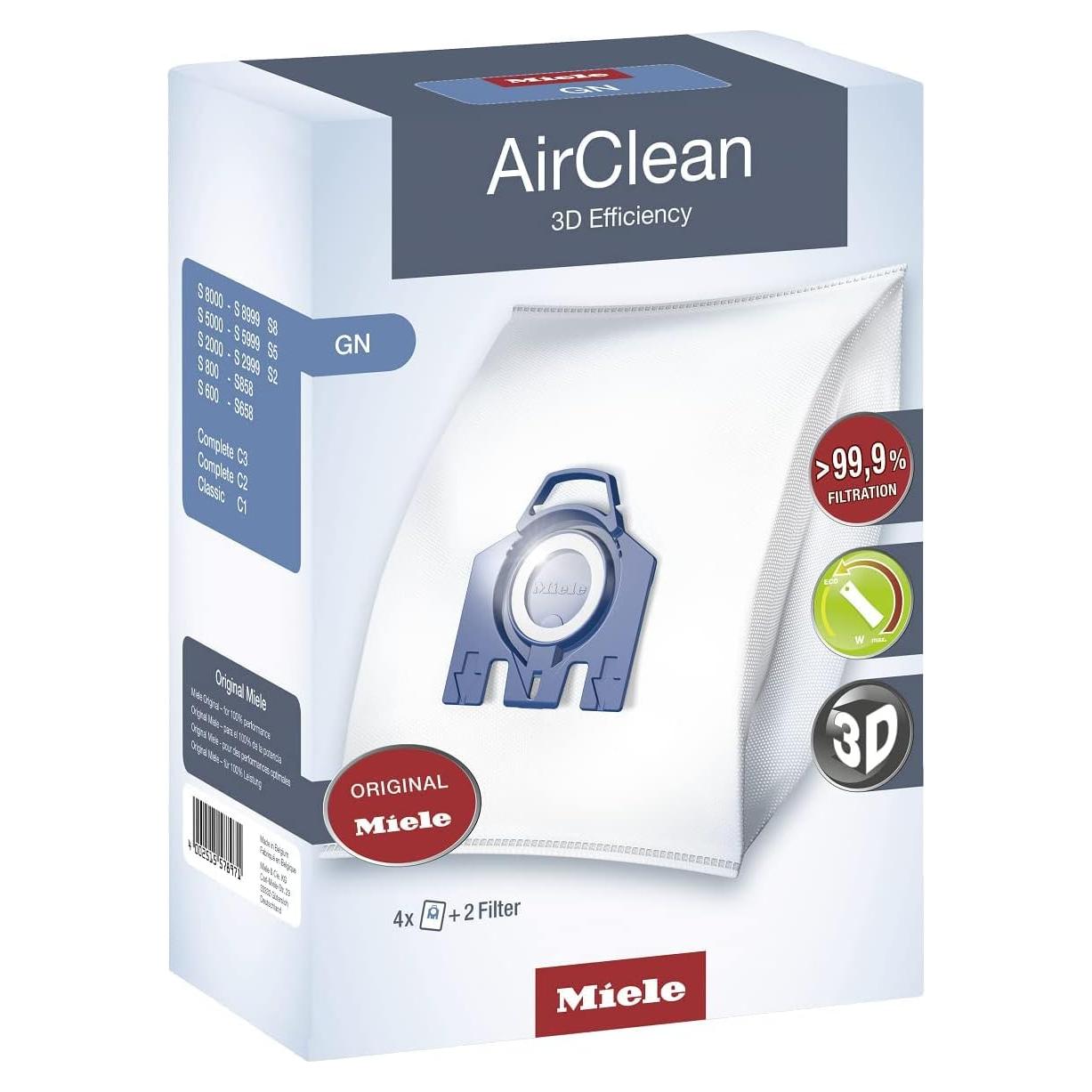 Filtros de Bolsa AirClean Miele ME6424 para Aspiradora