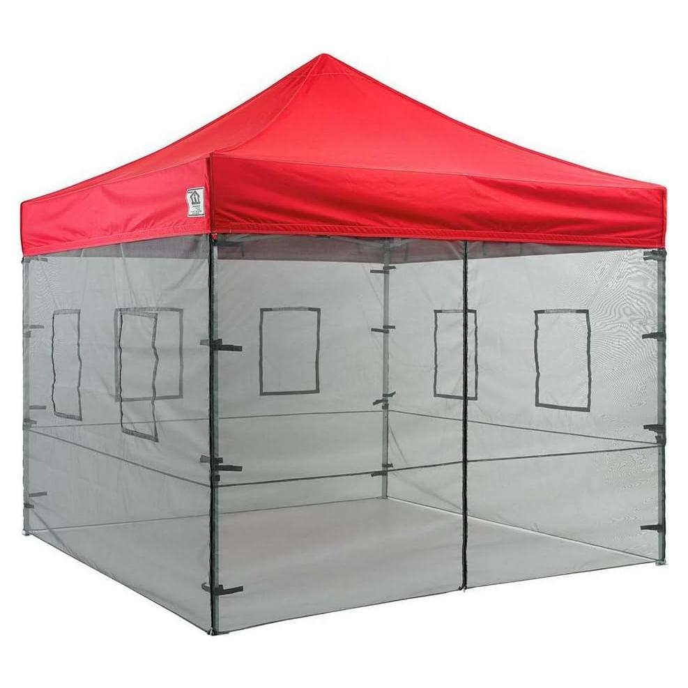 Paredes de Malla Impact Canopy 10x10m con Ventanas de Servicio