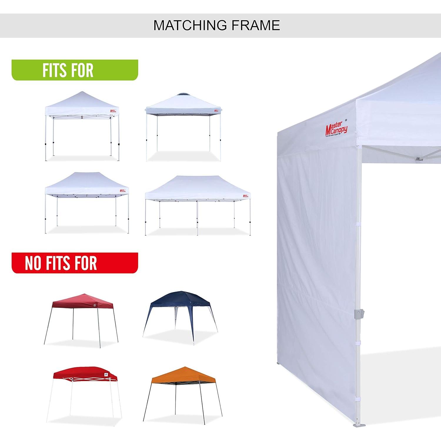 Kit de Paredes Laterales MASTERCANOPY para Carpa 3.05m Blanco