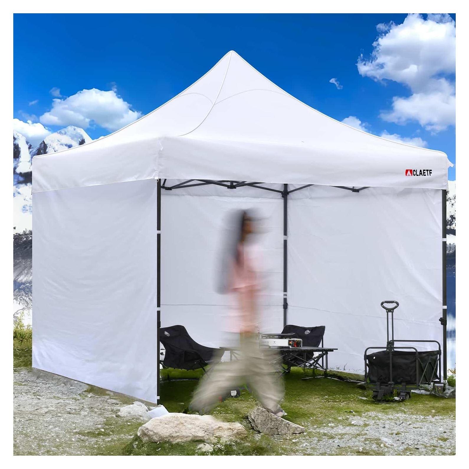Paredes Laterales Carpa Plegable CLAETF 3 Unidades 10x10 Blanco