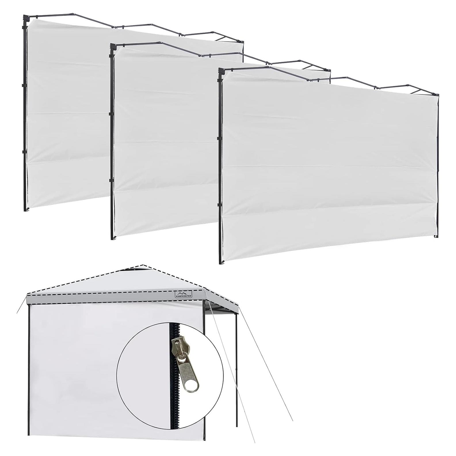 Paredes Laterales de Carpa KAMPKEEPER 10x10, 3 Piezas, UPF50+