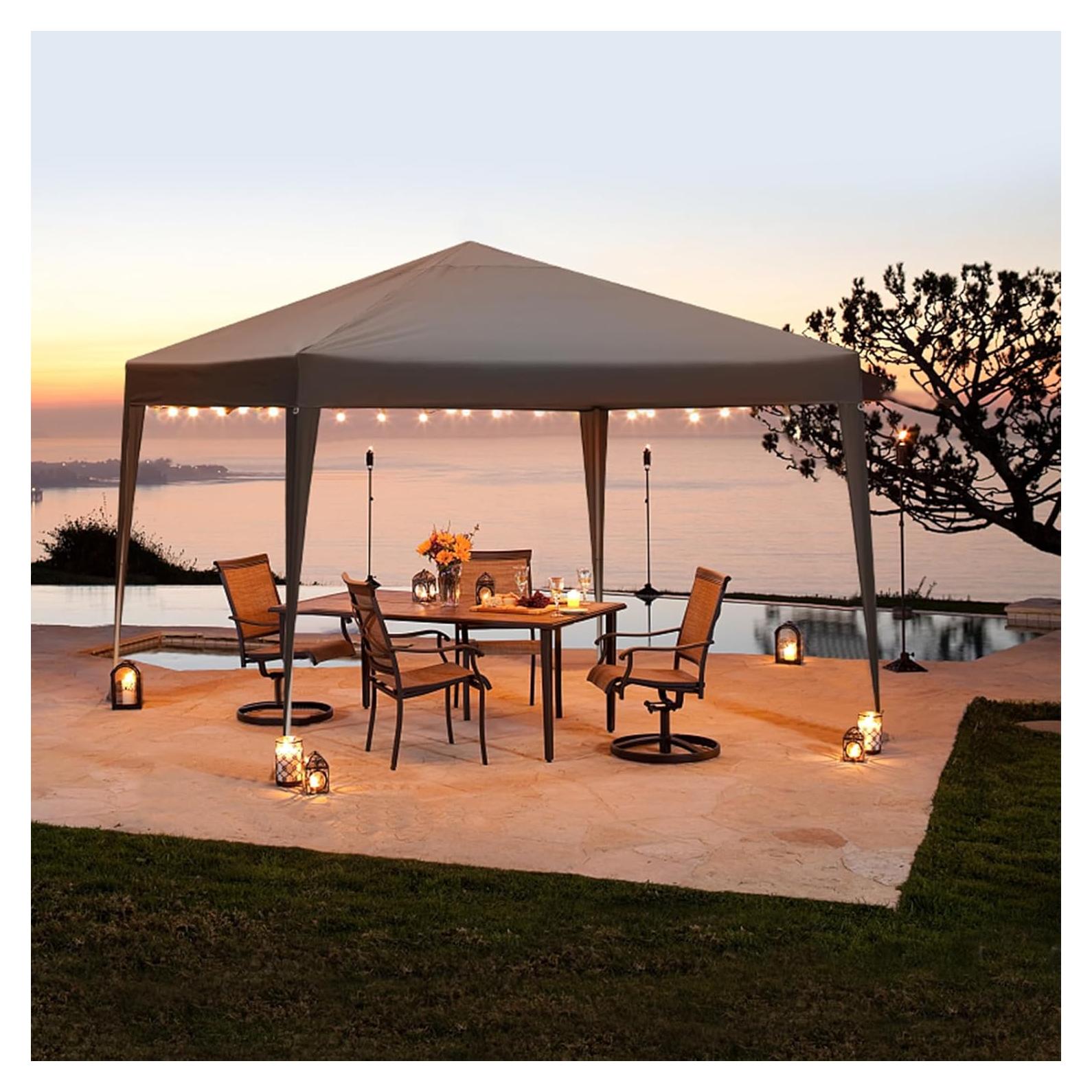 Carpa Canopy Exterior Thxjuhio 250x250 cm Resistente UV