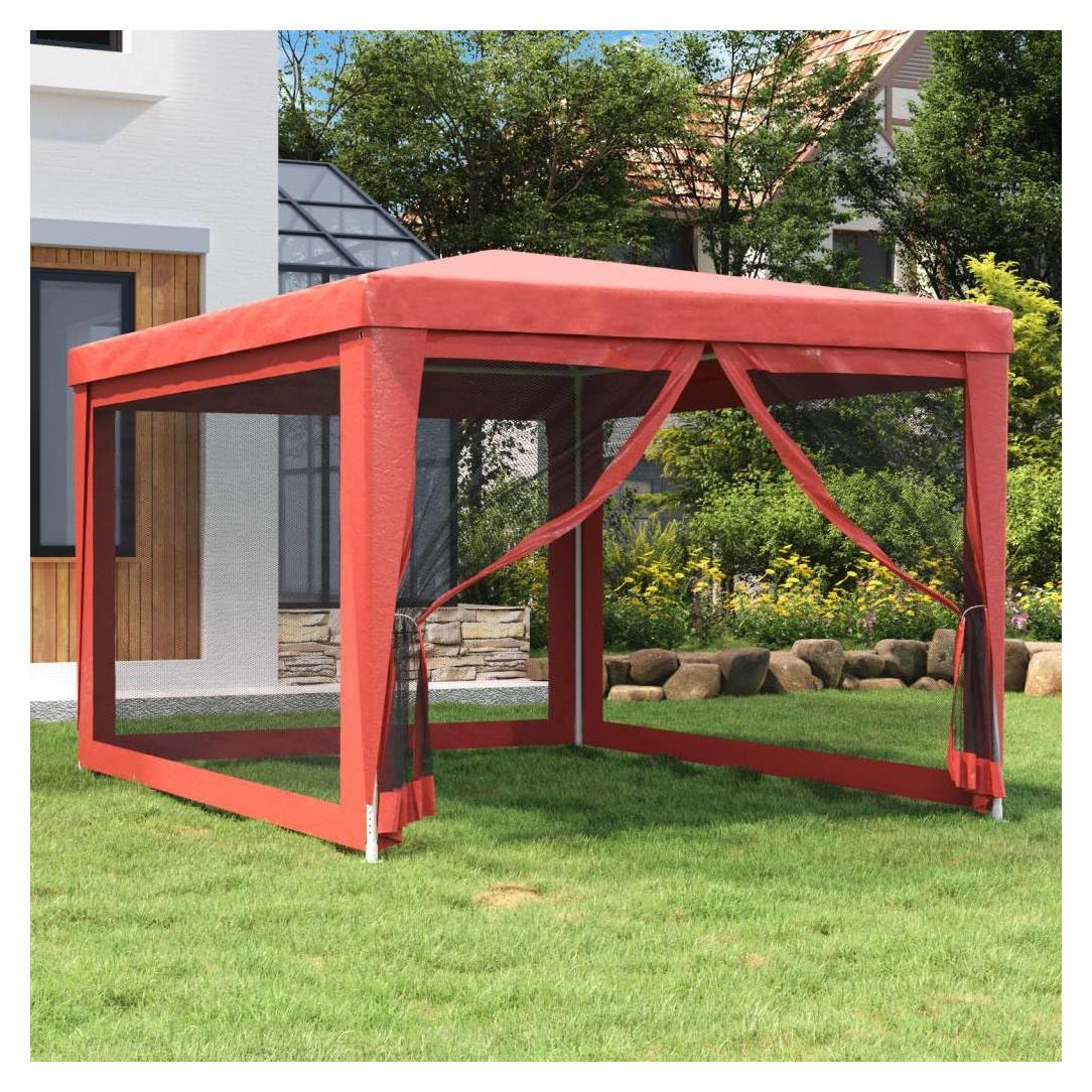 Carpa de Fiesta RINDIGOO 3x4m con 4 Paredes Laterales Malla