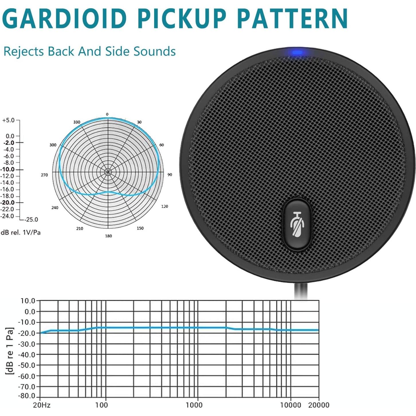 Micrófono de Conferencia USB Bonke UM02 360° Silencio