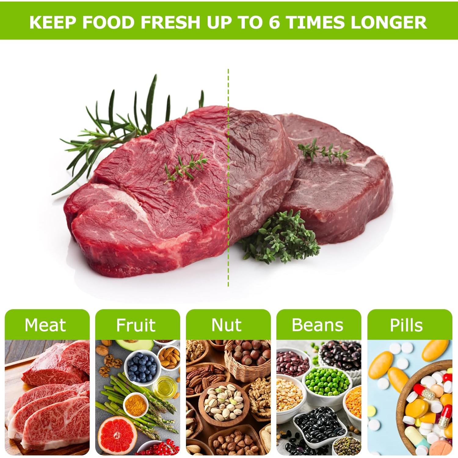 Bolsas de Sellado al Vacío Bonsenkitchen 100 Unidades 15x25 cm