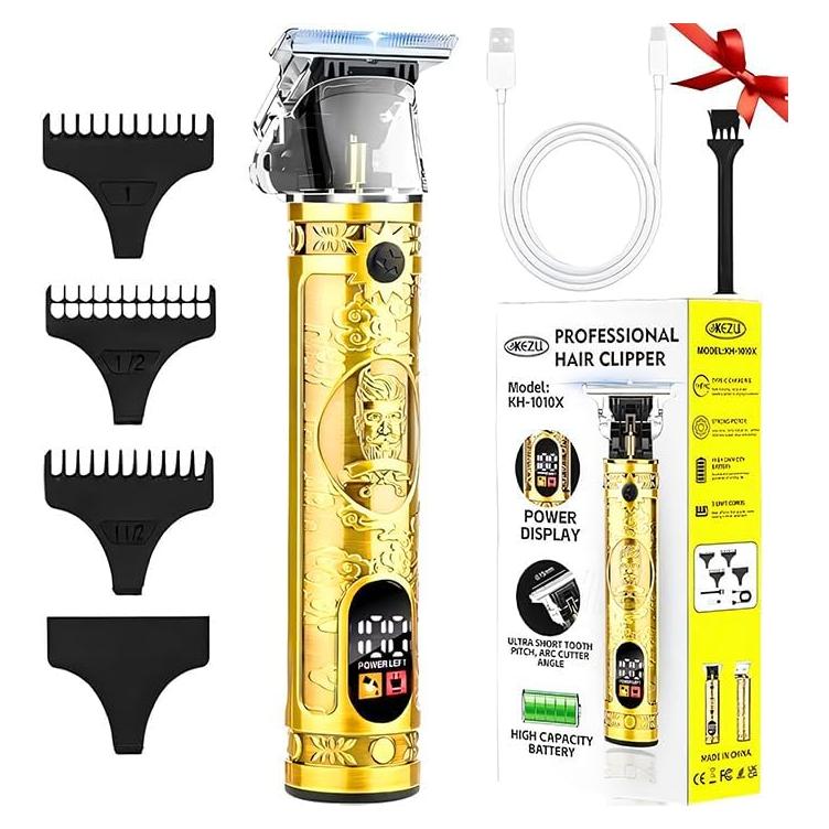 Recortadora de Barba Zlickro ZCK-002 con Pantalla LCD