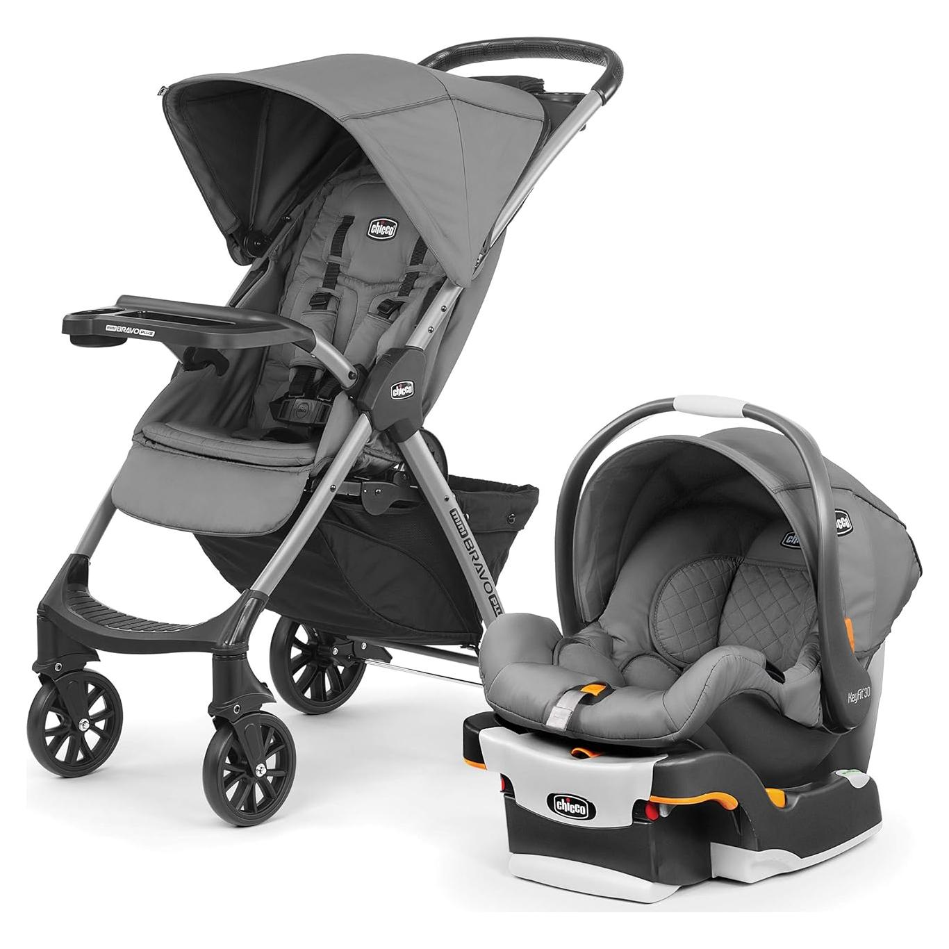 Carrito Chicco Mini Bravo Plus + Asiento KeyFit 30 - Gris