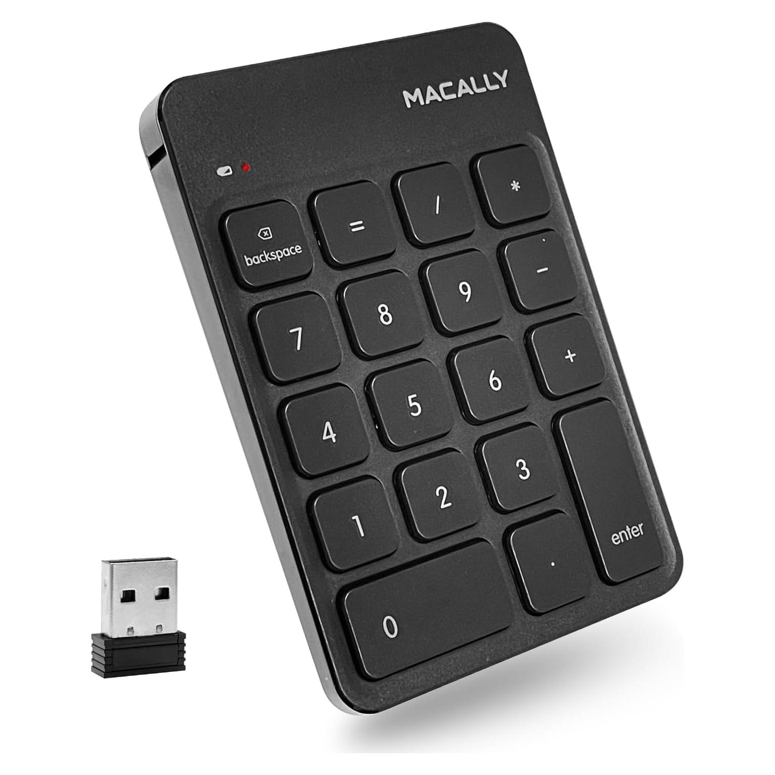 Teclado Numérico Inalámbrico Macally RFNUMKEY 10 Teclas
