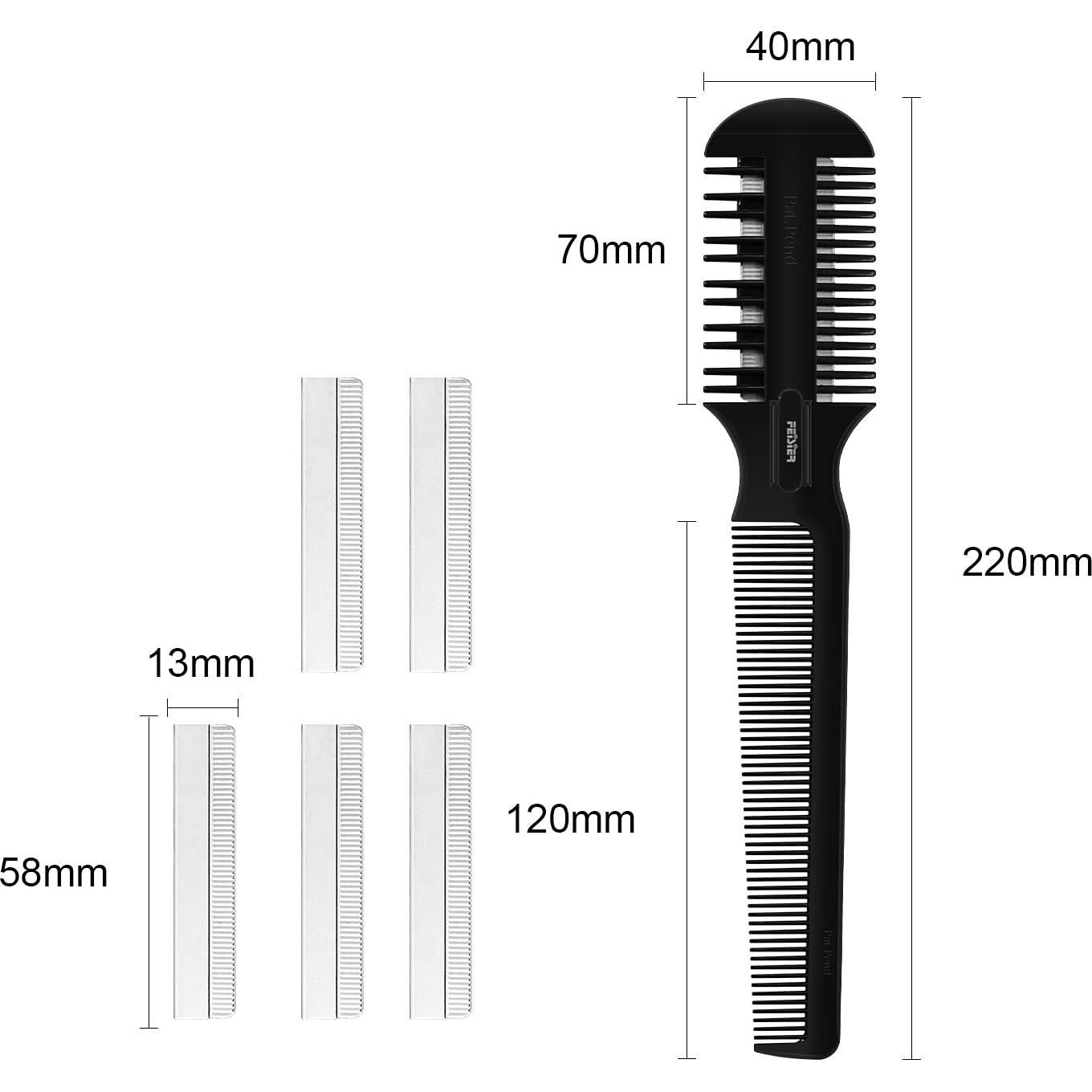 Peine Cortador de Cabello FEISIER con Cuchillas Doble Filo