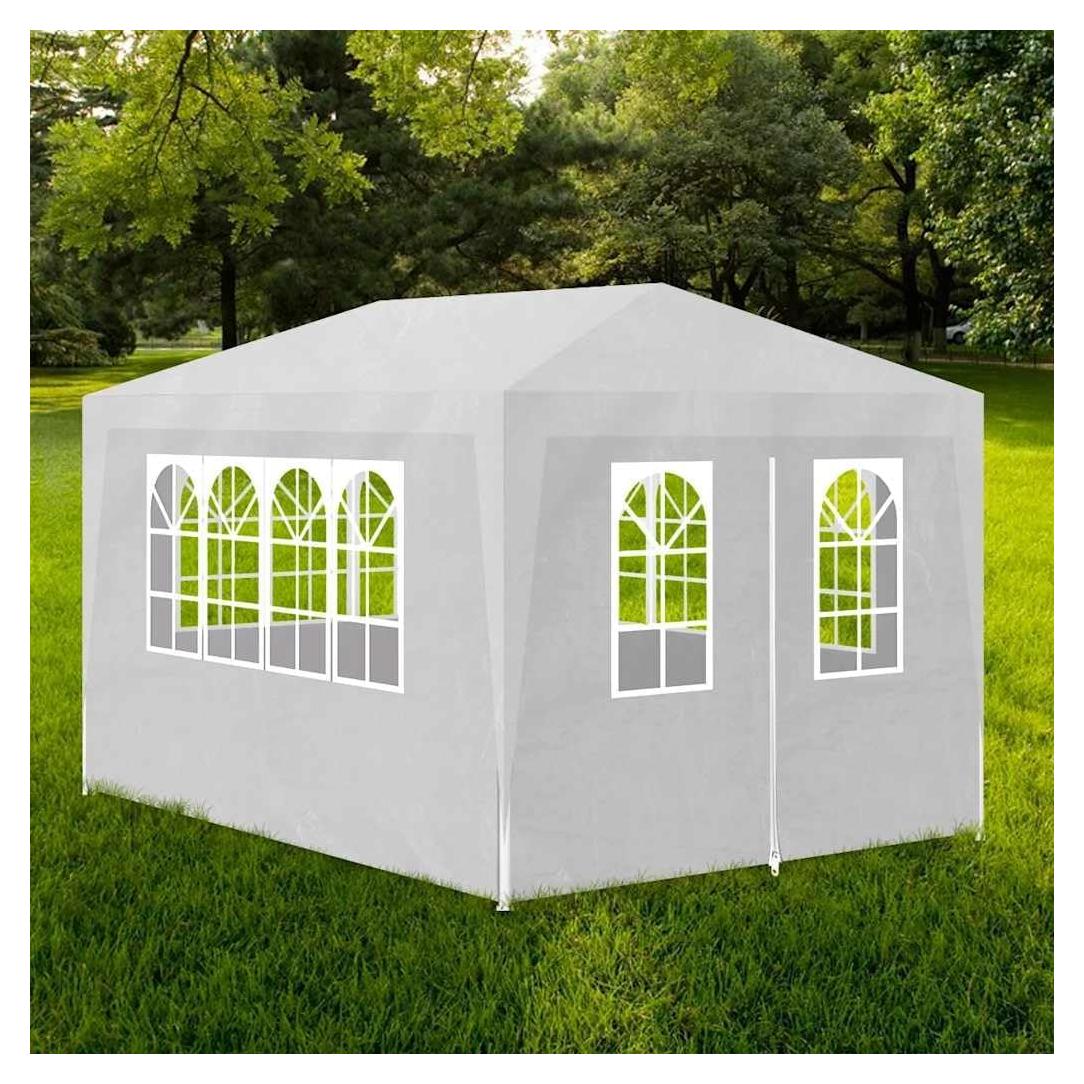 Carpa de Fiesta MINERWALL 3.96x3.05m Blanca Resistente UV
