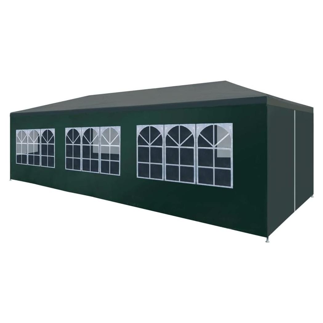 Carpa de Fiesta 3x9m ANYCHOLE Verde Resistente al Agua