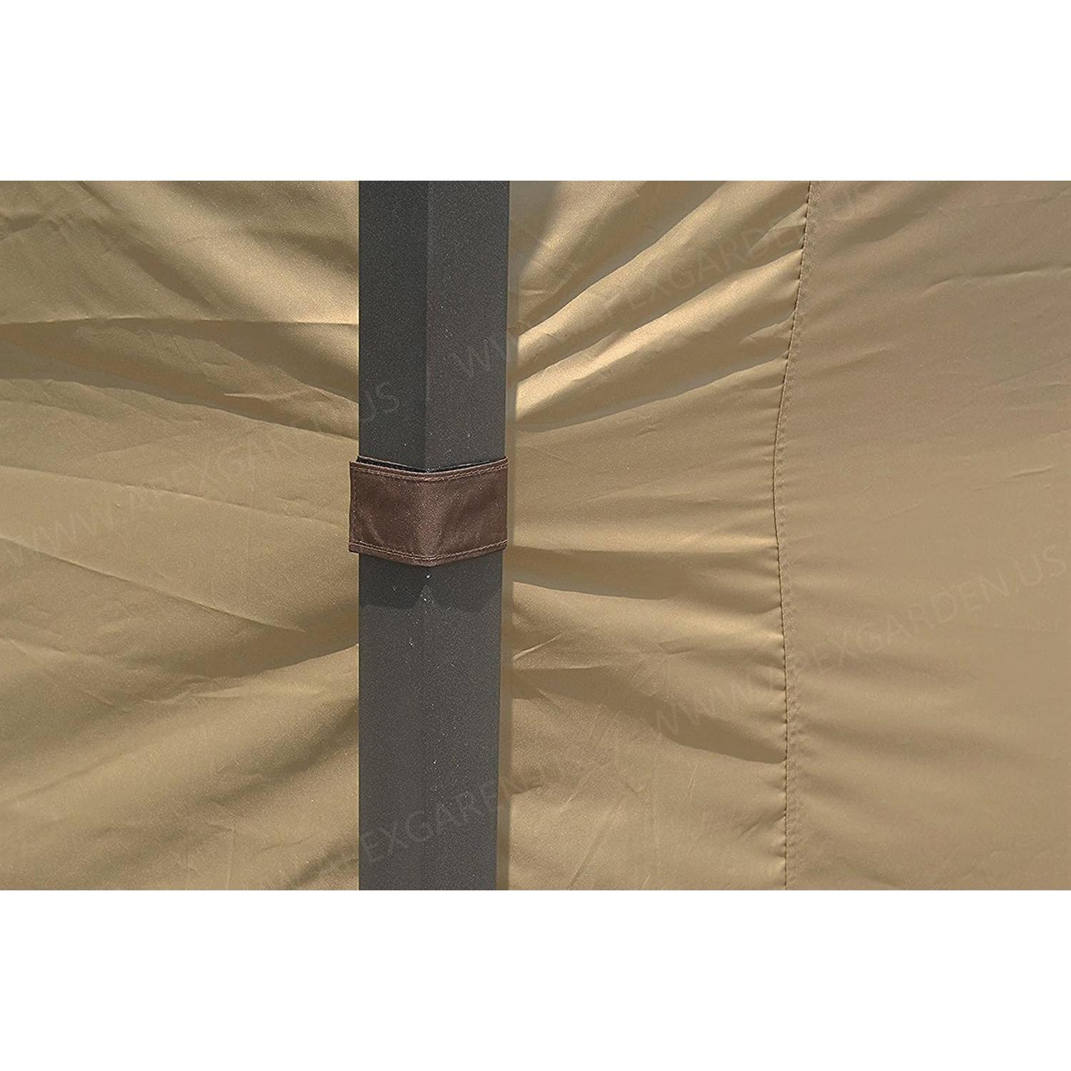 Cortinas de Privacidad APEX GARDEN para Gazebo 3.66x3.05m Beige