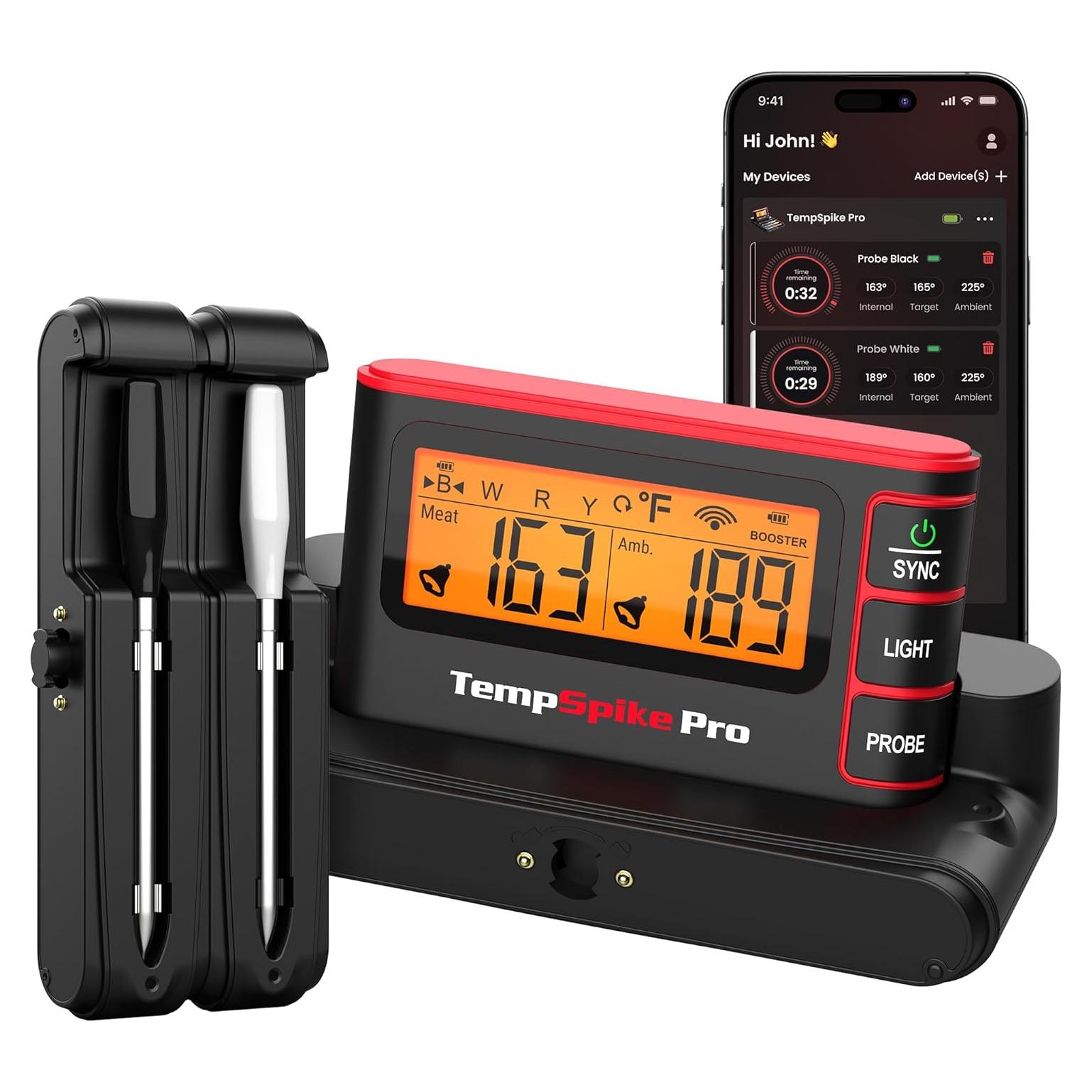 Termómetro de Carne Inalámbrico ThermoPro 2 Sondas Digital