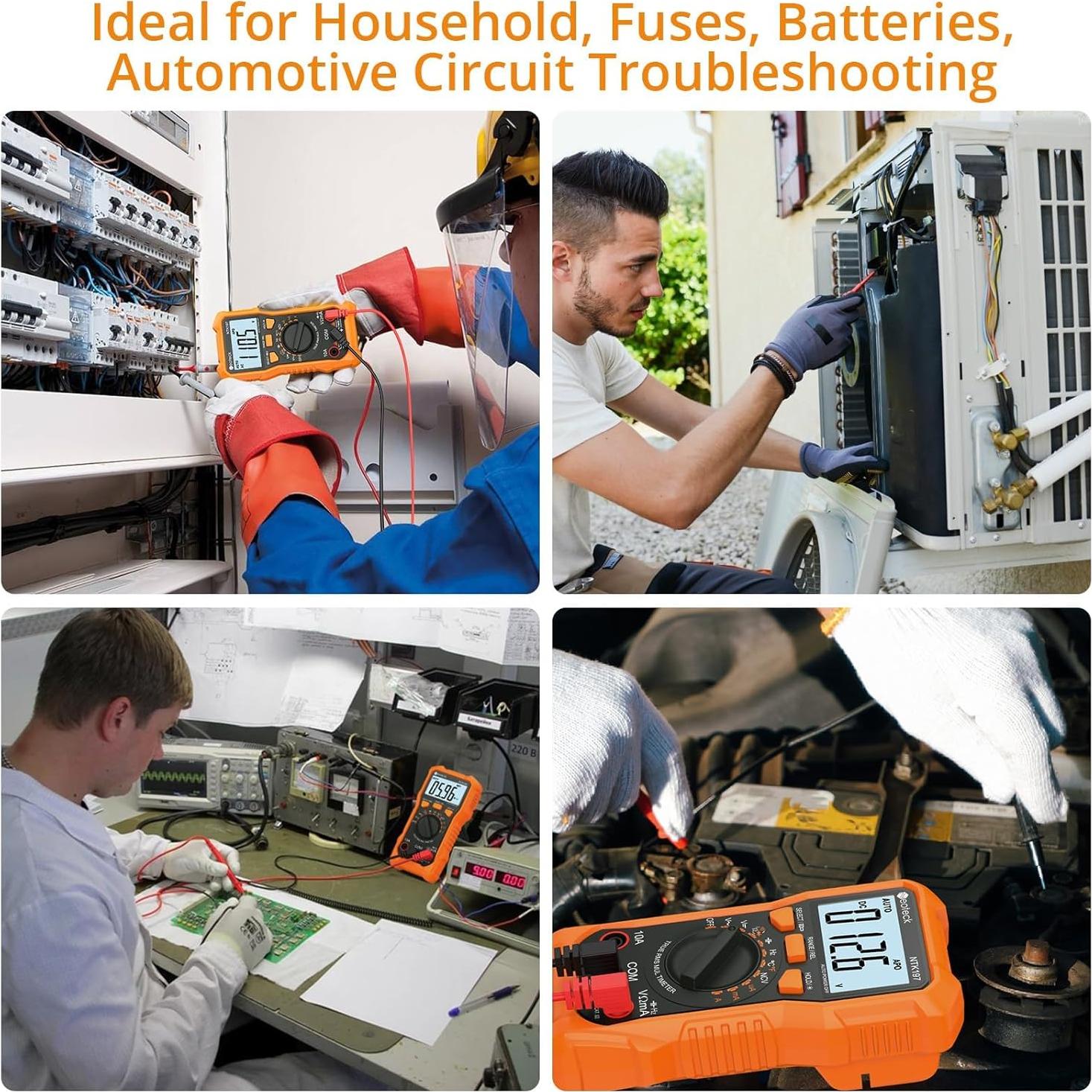 Multímetro Digital Neoteck 2000 Cuentas AC/DC LCD