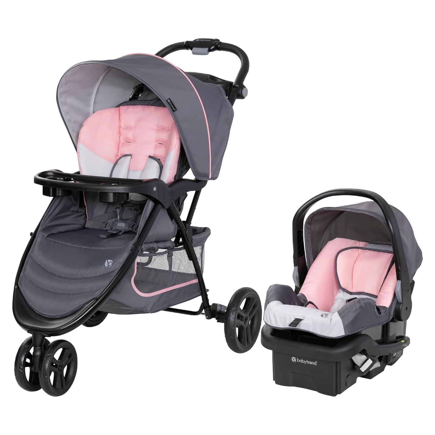 Sistema de Viaje Baby Trend EZ Ride con Asiento EZ-Lift Rosa