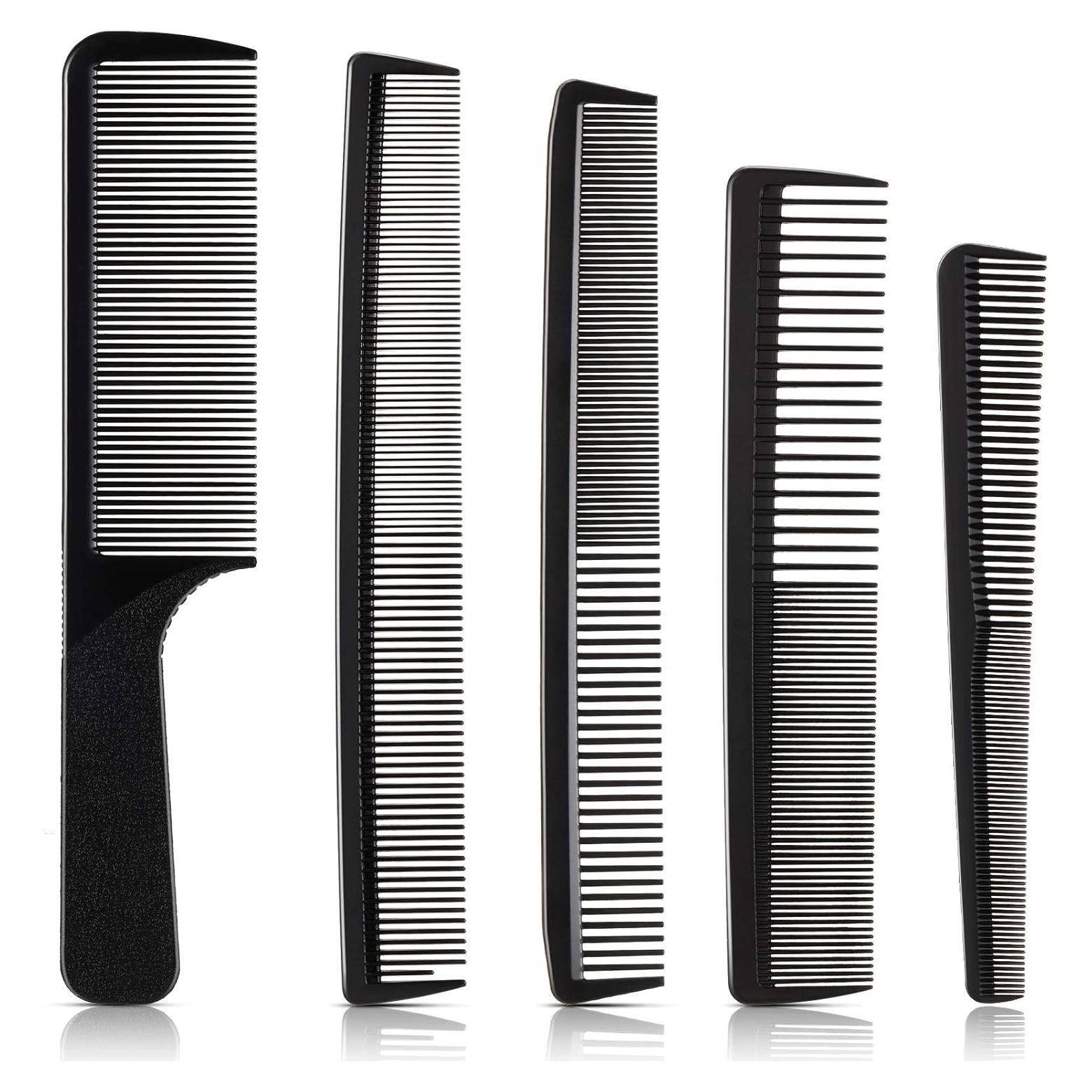 Juego de 5 Peines de Barbero Patelai Antiestáticos y Resistentes