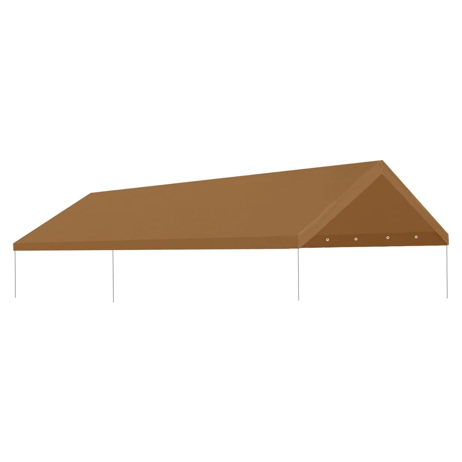 Cubierta de Toldo para Garaje Strong Camel 10x20 pies Beige