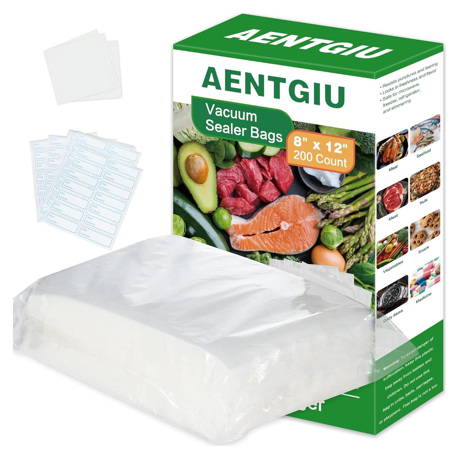 200 Bolsas de Sellado al Vacío AENTGIU 20x30 cm Gruesas