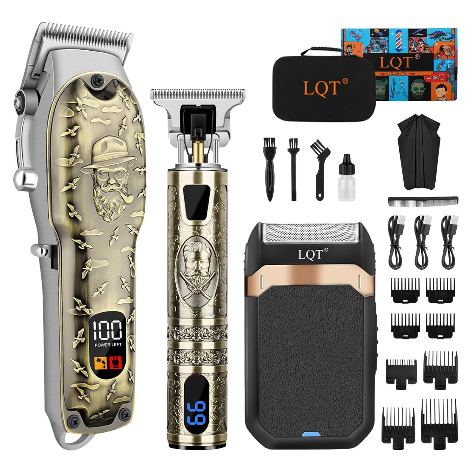 Cortapelos Profesional LQT Kit Aseo Hombre 4 Peines
