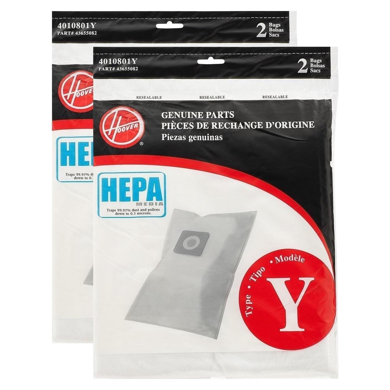 Bolsa de Filtro HEPA Hoover Tipo Y - Juego de 4 Unidades