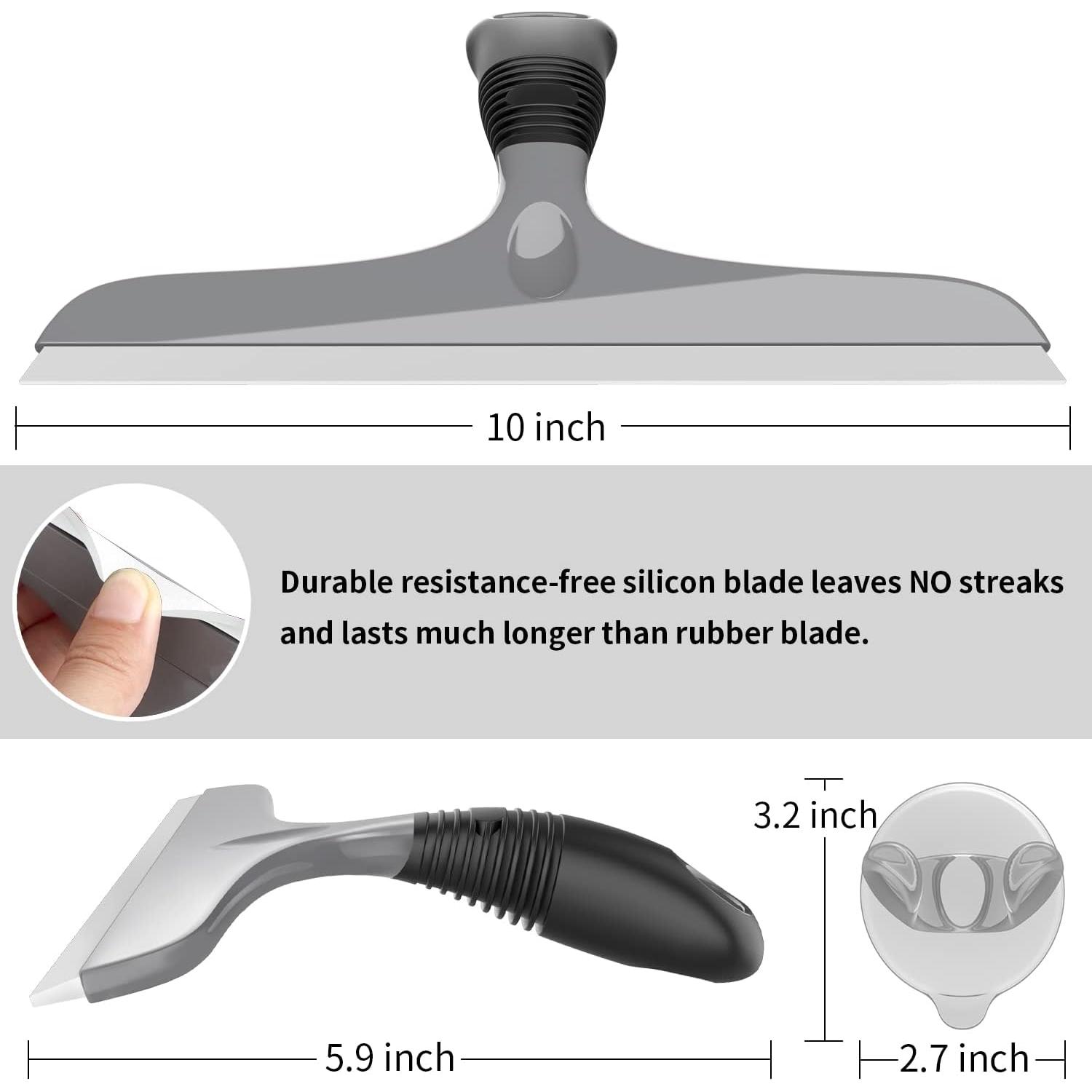 Limpiaparabrisas de Silicona MR.SIGA 25.4 cm Gris y Negro