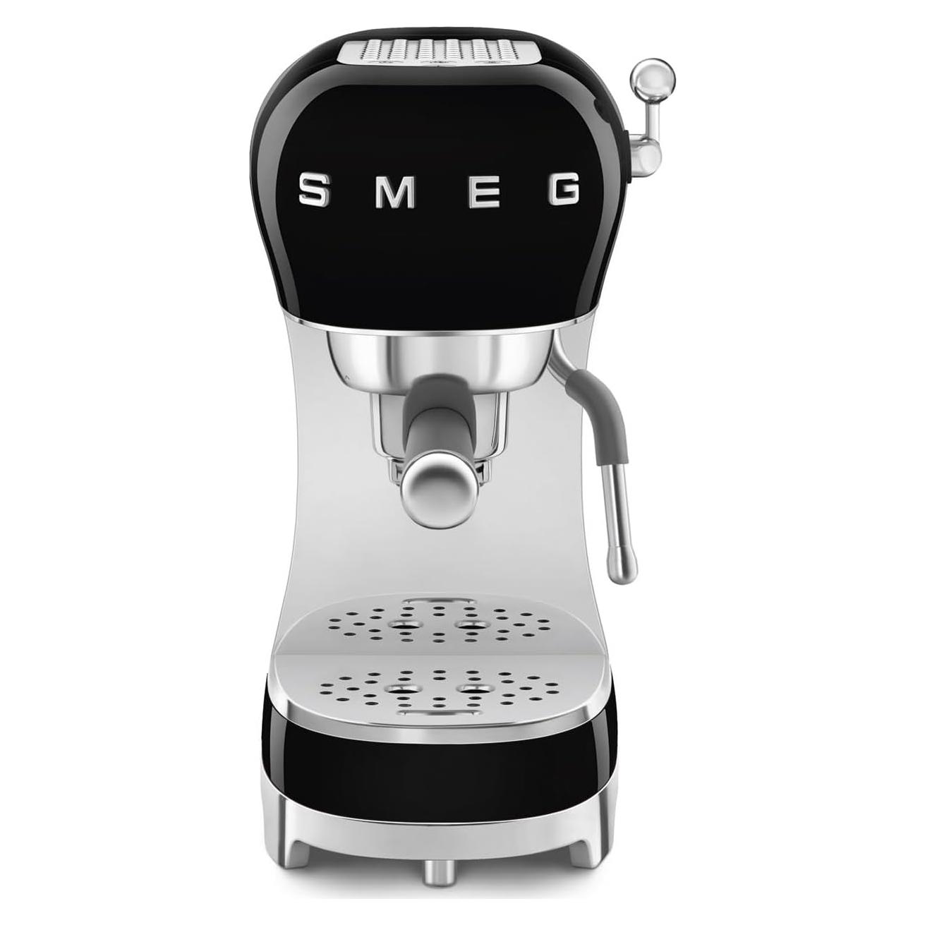 Máquina de Espresso Manual Smeg ECF02 15 Bares Negro