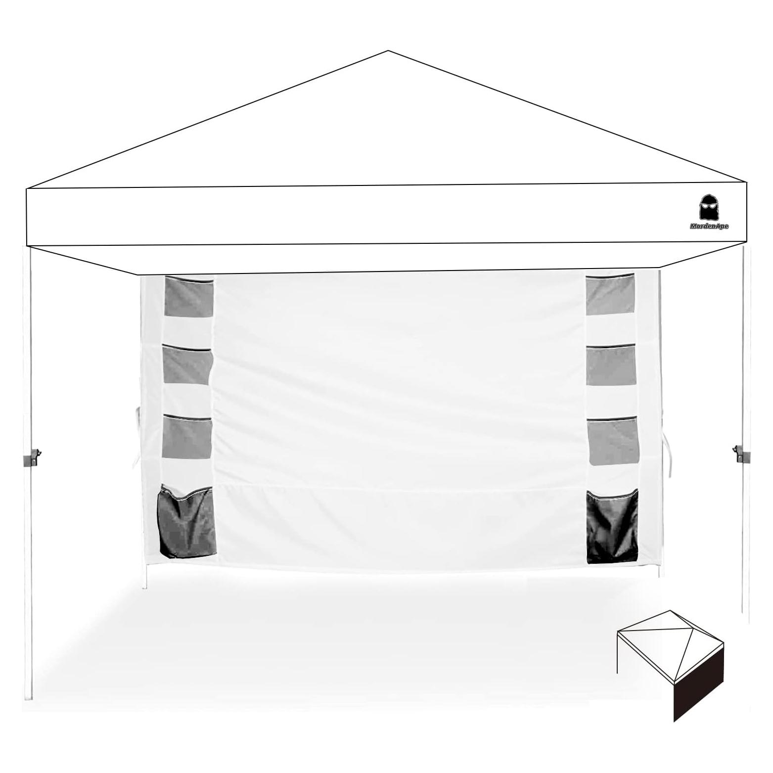 Pared Lateral de Sombra MordenApe para Toldo 10x10, Impermeable