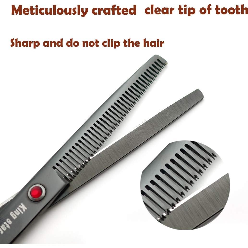 Juego de tijeras de peluquería KINGSTAR 4 piezas para mascotas