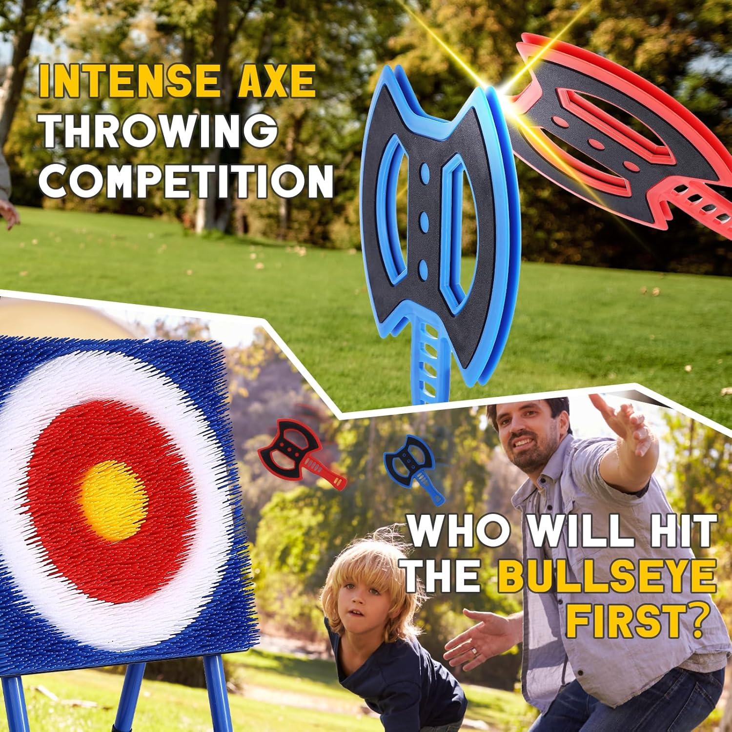 Conjunto de 8 Hachas de Lanzamiento Sidske - Juego al Aire Libre