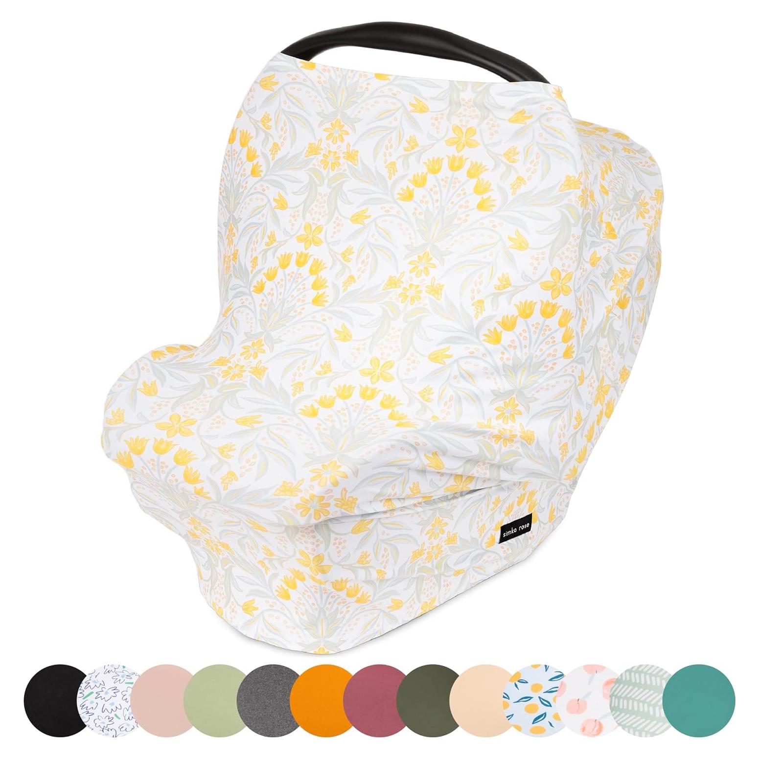 Cubierta 6 en 1 Simka Rose para Lactancia y Asiento de Coche