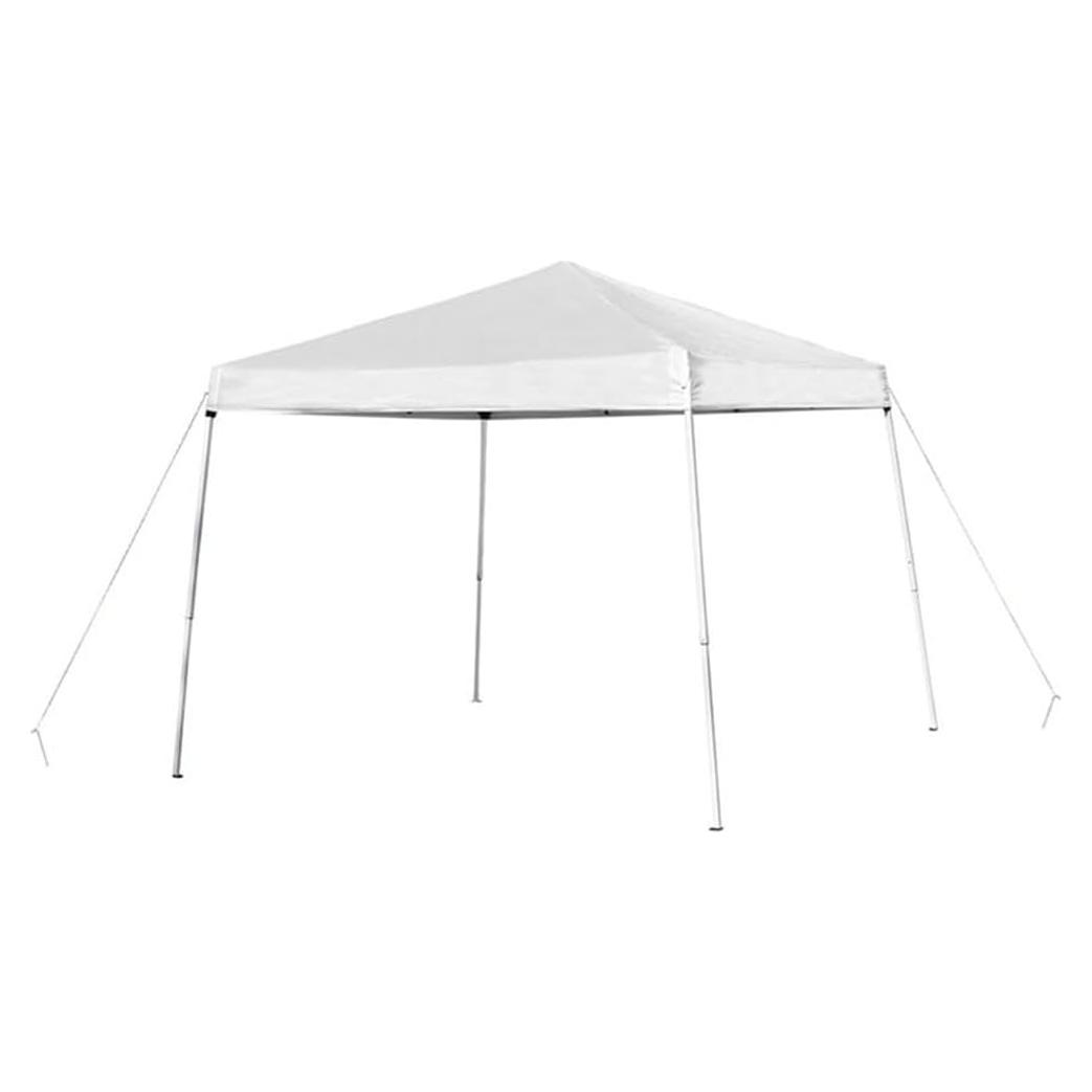 Carpa Plegable Flash Furniture 8x8 Blanca Resistente al Agua