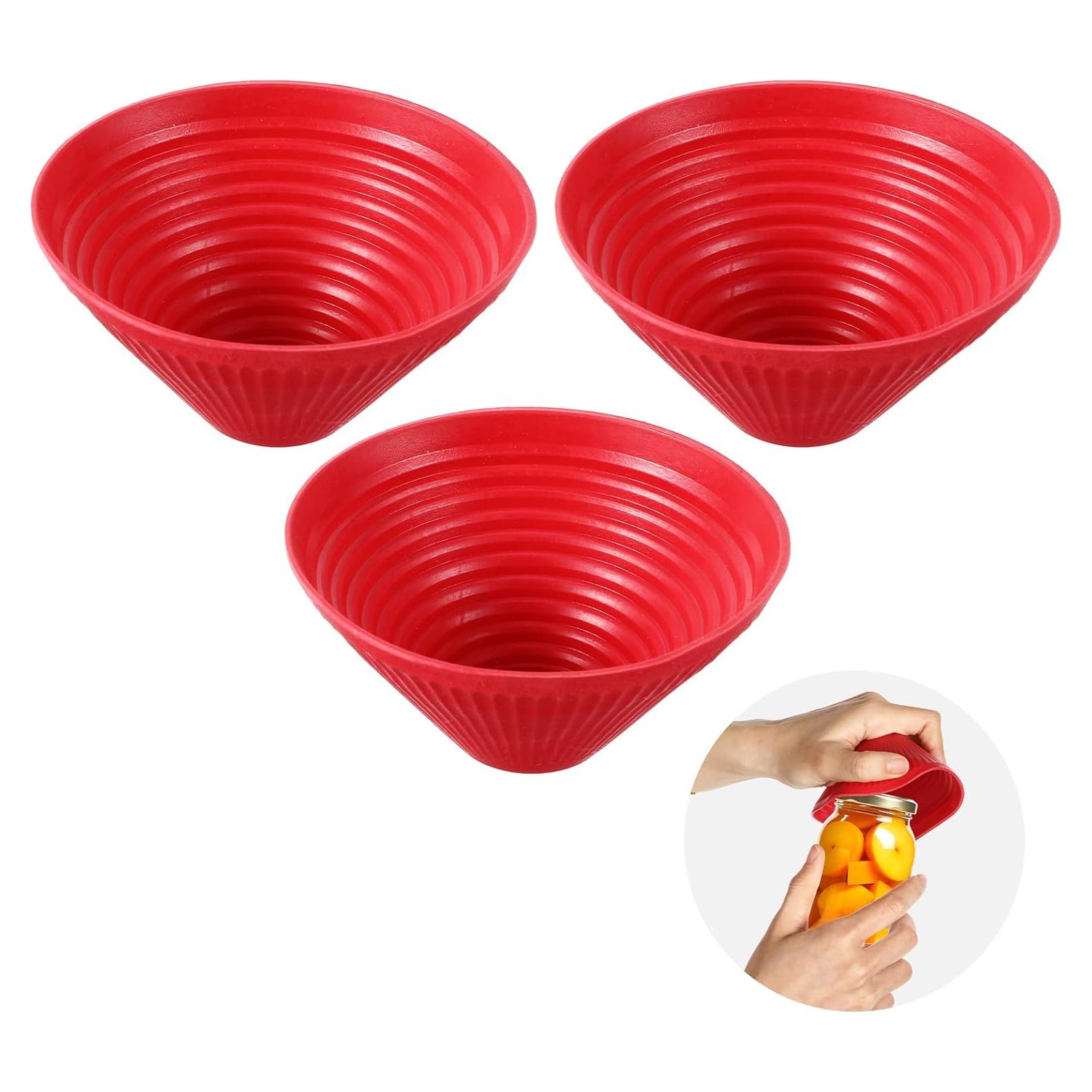 3 Abridores de Tarros de Goma Antideslizantes para Personas Mayores