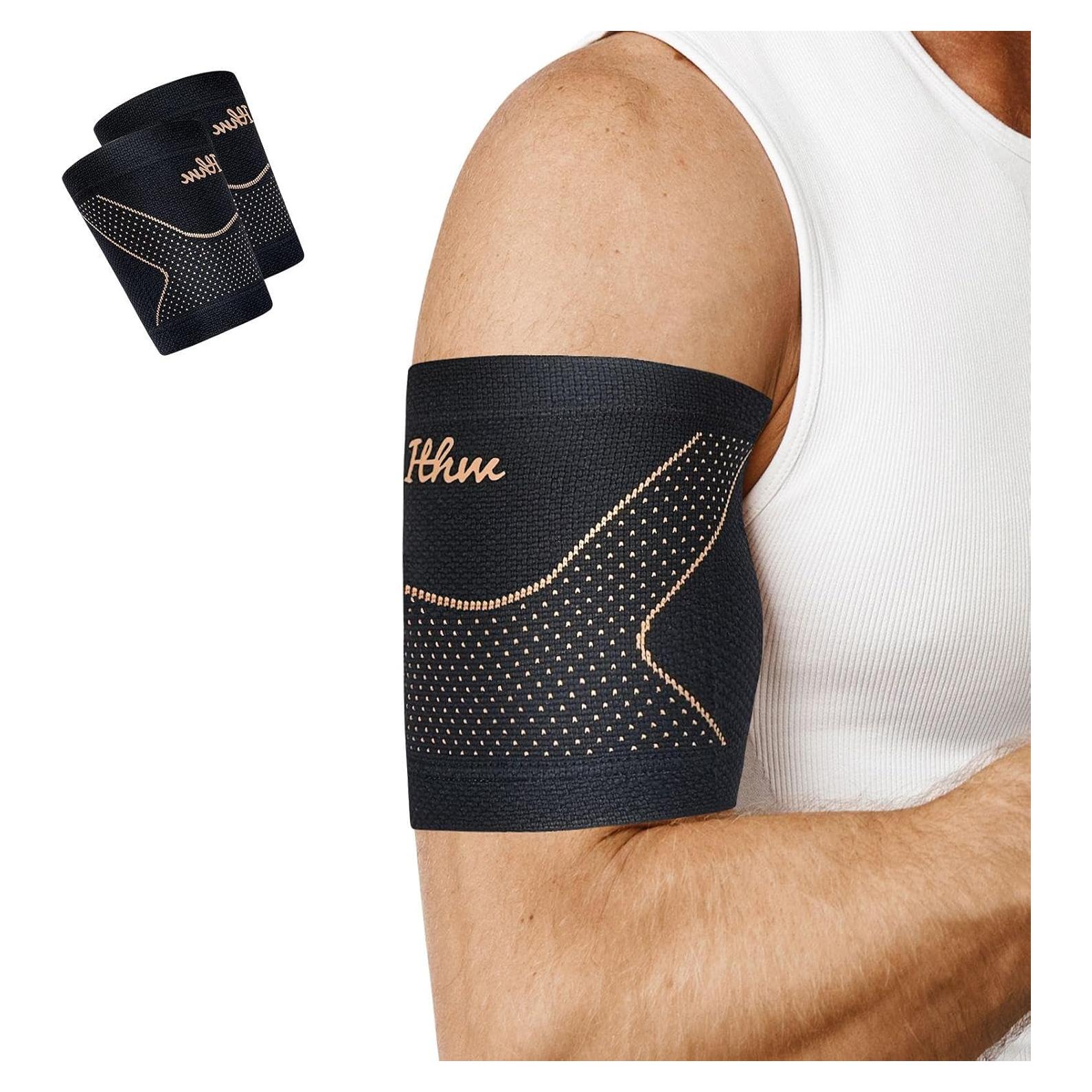 Faja de Compresión para Bíceps ITHW Cobre Mediana Alivio Dolor