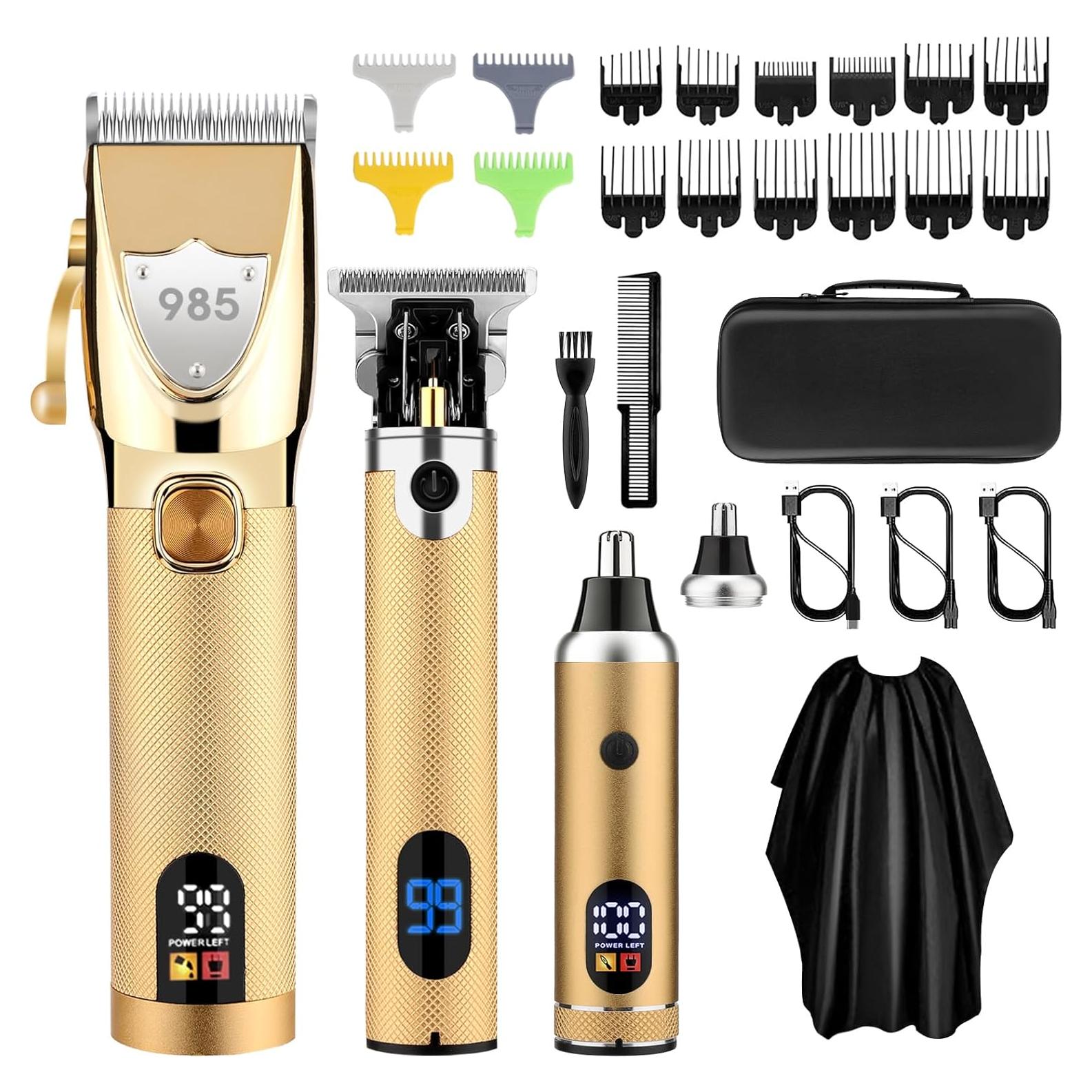 Cortadora de Cabello Profesional Adaife Oro 10W Inalámbrica