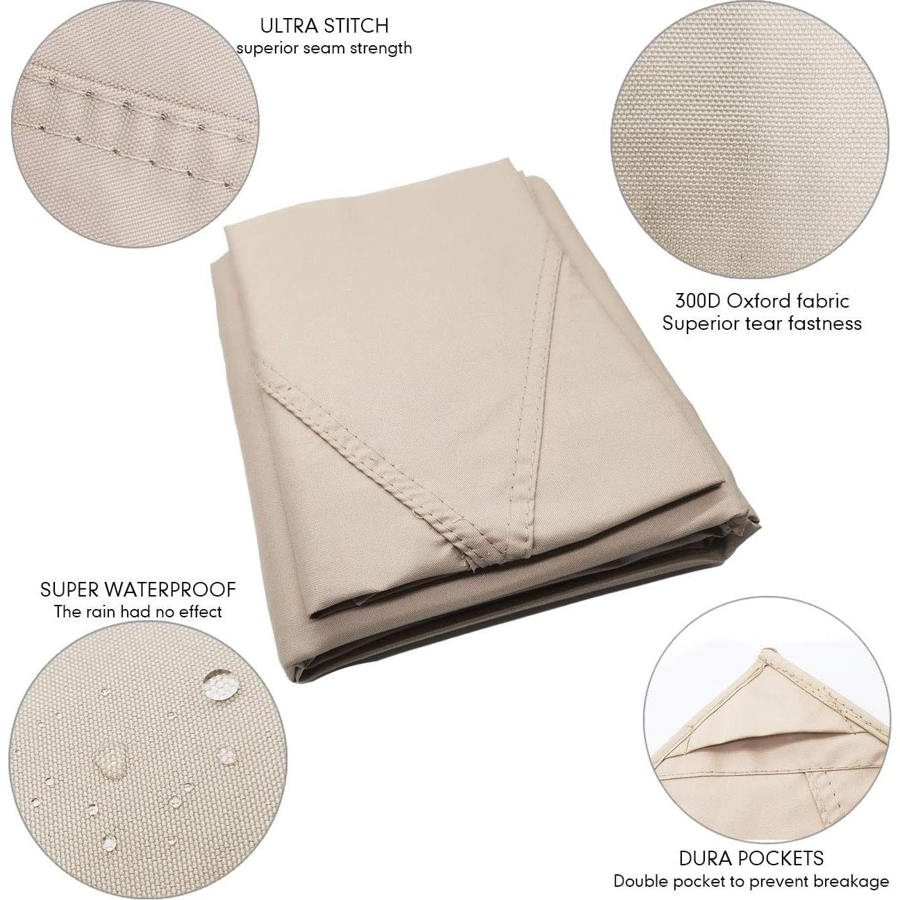 Canopy Reemplazo ONTHEWAY para Gazebo L-GZ238PST-11 Caqui