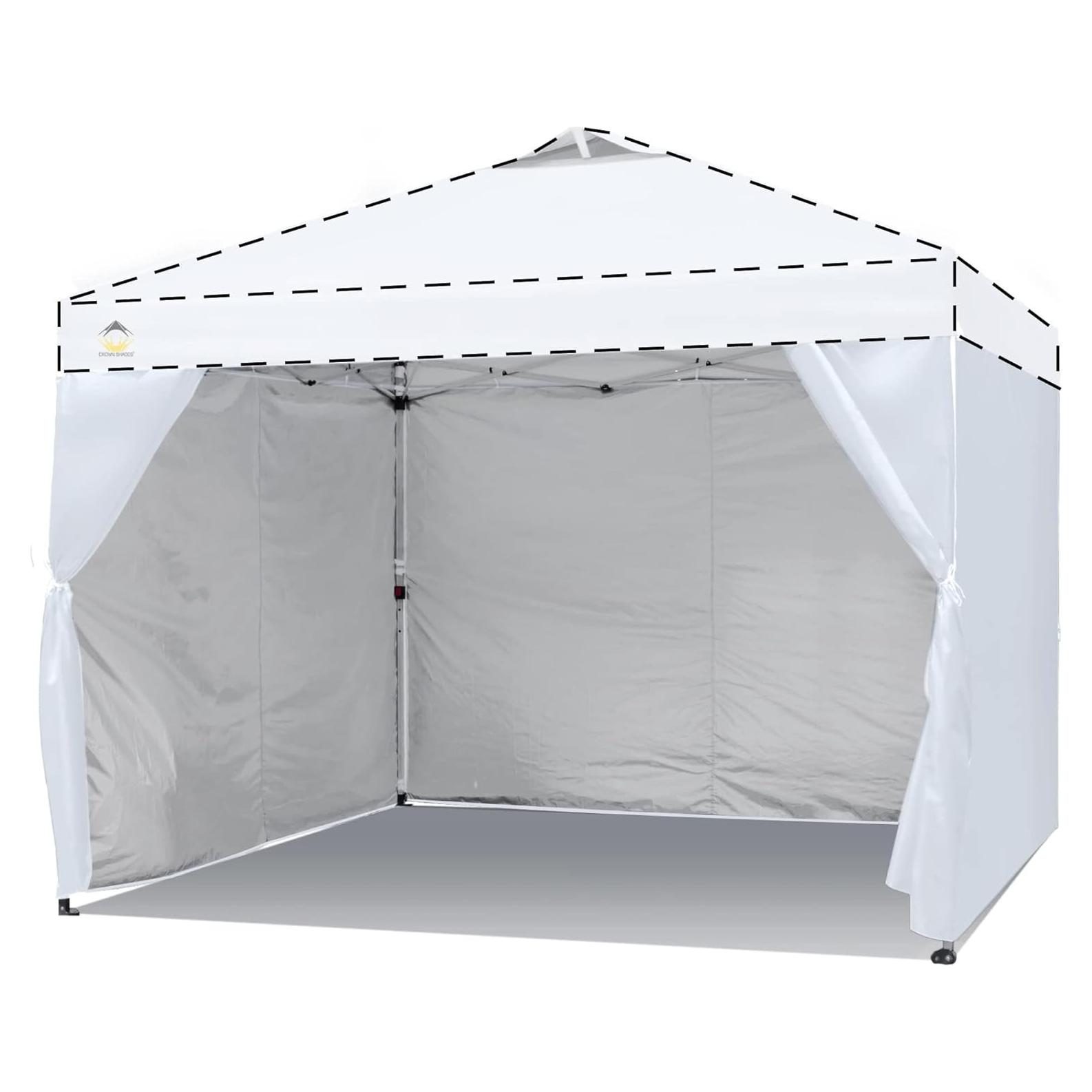 Paredes Laterales para Toldo CROWN SHADES 10x10 Blanca 4pck