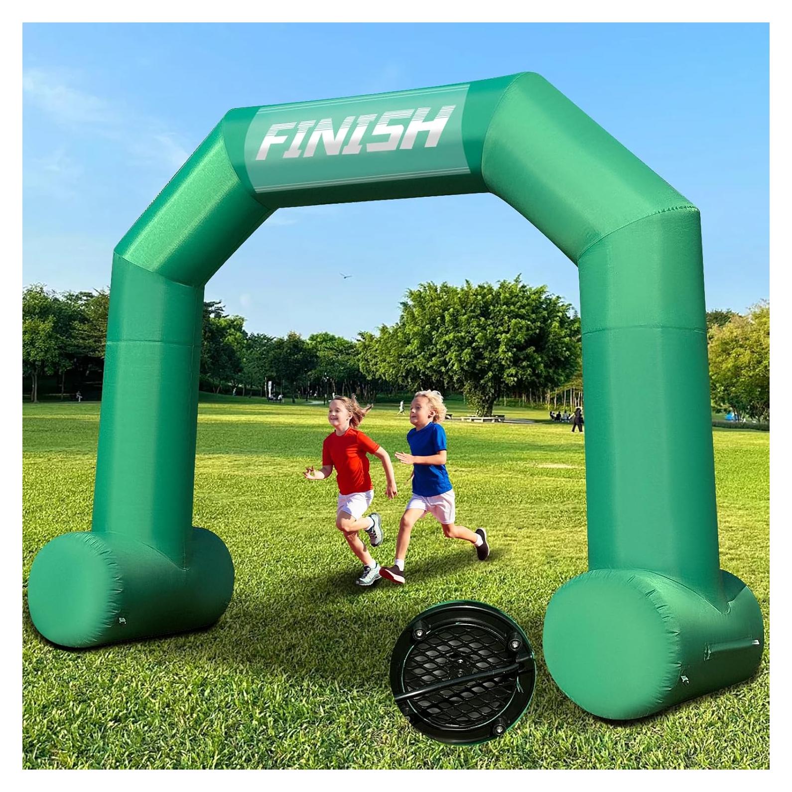 Arco Inflable 4m Verde JL-Inflate con Ventilador y Banners
