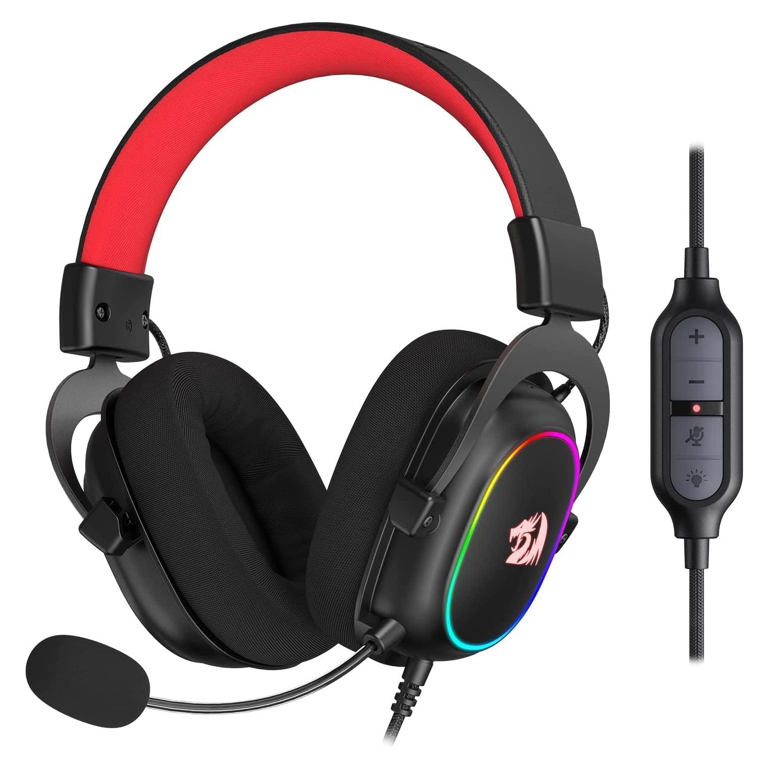 H510 Zeus-X RGB Wired Gaming Headset - 7.1 Surround Sound - 53MM Audio Drivers in Memory Foam Ear Pads w/Reliable Fabric Cover- Multi Platforms Headphone - USB Powered for PC/PS4/NS