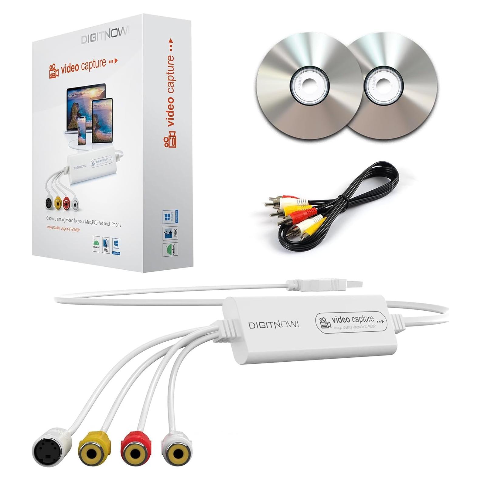 Convertidor de VHS a Digital VIXLW USB, Captura Video 1080p