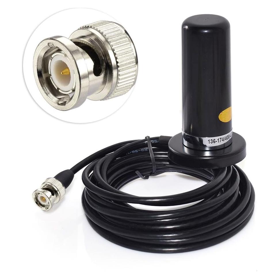 Antena Móvil Doble Banda wlaniot para Vehículo con Conector BNC