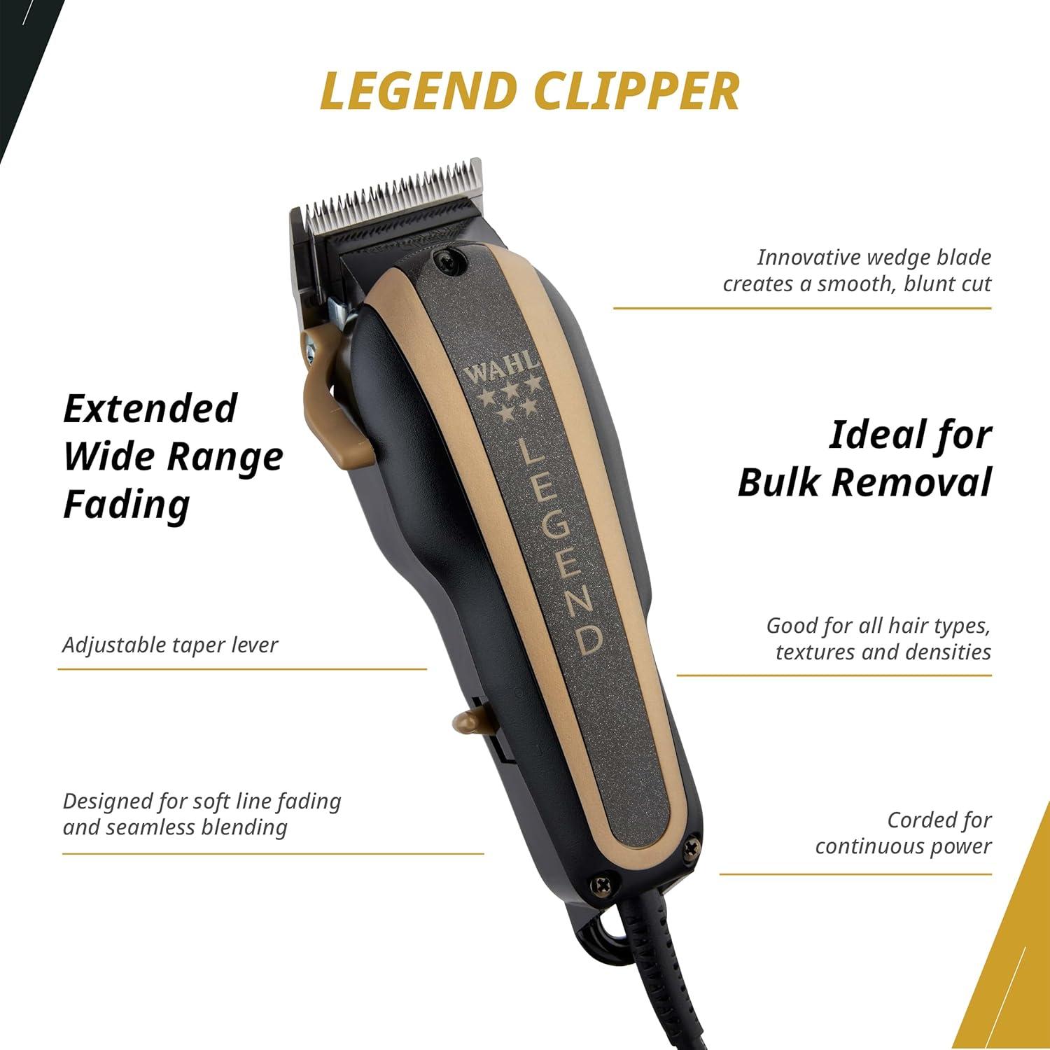 Combo Barbería Profesional Wahl Cortadora Legend y Hero