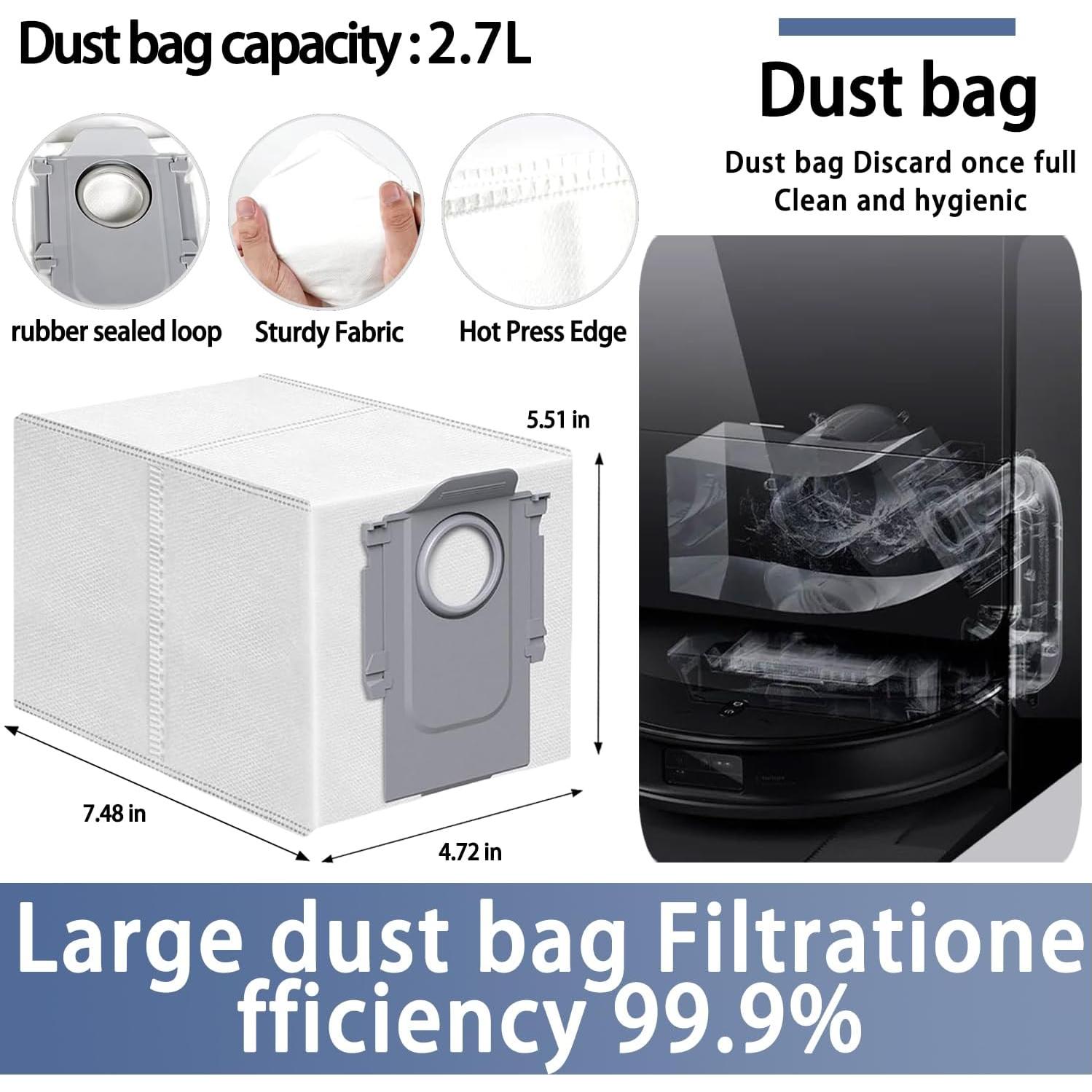 Kit de Reemplazo para Aspiradora Roborock Saros 10/S9 MaxV Ultra