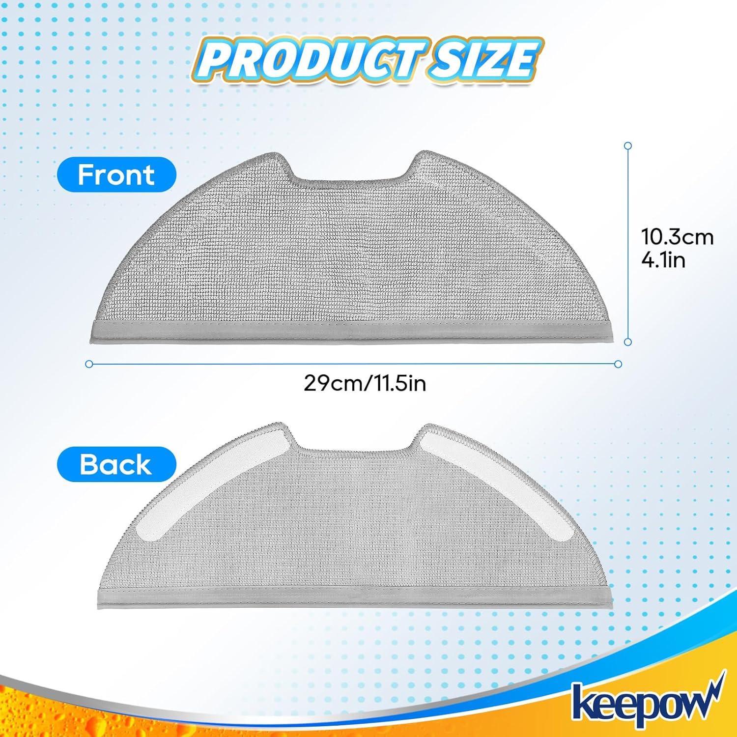 8 Piezas Reemplazo Paño Microfibra KEEPOW E10 E20 Aspiradora