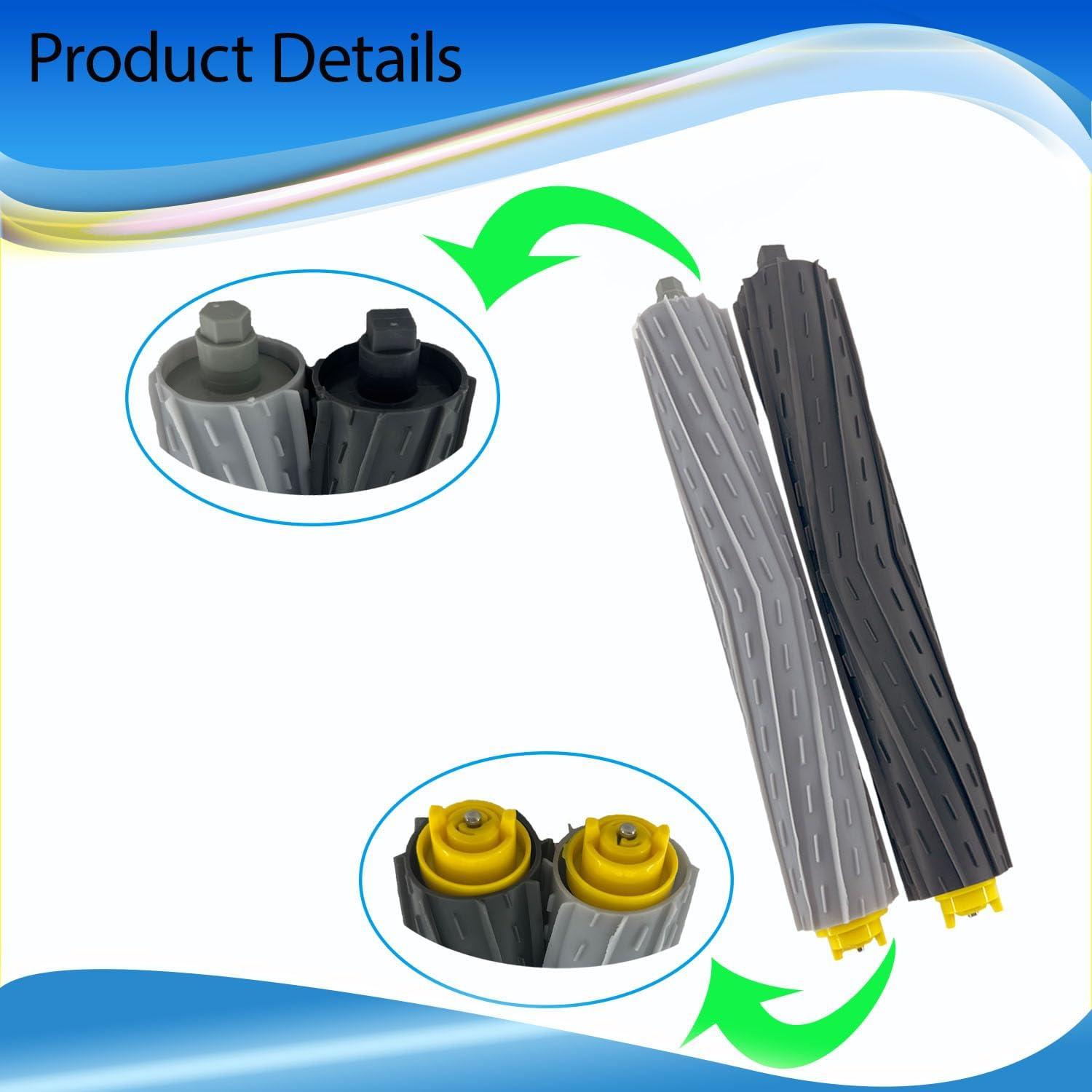 2 Juegos de Cepillos de Reemplazo para iRobot Roomba 800 900