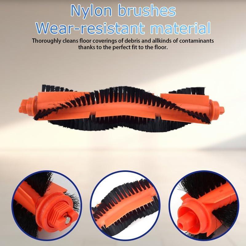 （9pcs） Compatible with xiaomi E10 B112 E12 E10C C103 3C (Enhanced Edition) 3C Plus S20 D106 irobot Roomba Q0120 Q011 Robot Vacuum Cleaner Roller brush/side brush/mop cloth/HEPA Filter Accessories