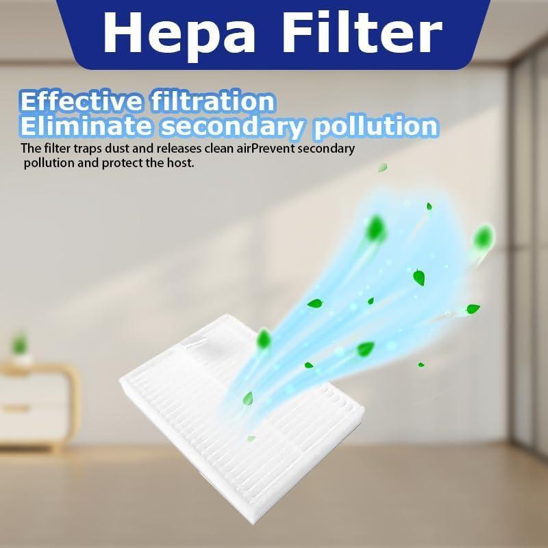 （9pcs） Compatible with xiaomi E10 B112 E12 E10C C103 3C (Enhanced Edition) 3C Plus S20 D106 irobot Roomba Q0120 Q011 Robot Vacuum Cleaner Roller brush/side brush/mop cloth/HEPA Filter Accessories