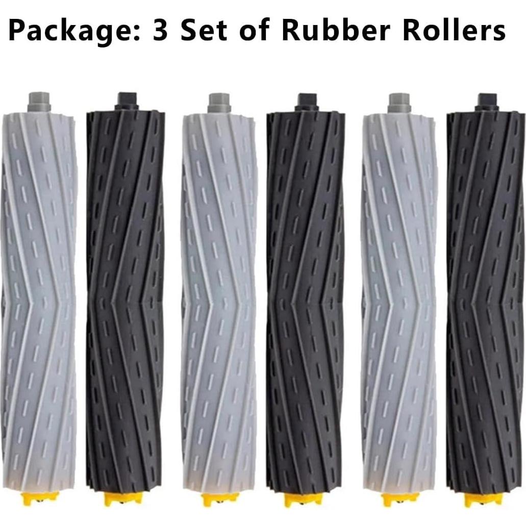 3 Piezas Repuesto Cepillo Rodante ECOMAID para Roomba 800/900