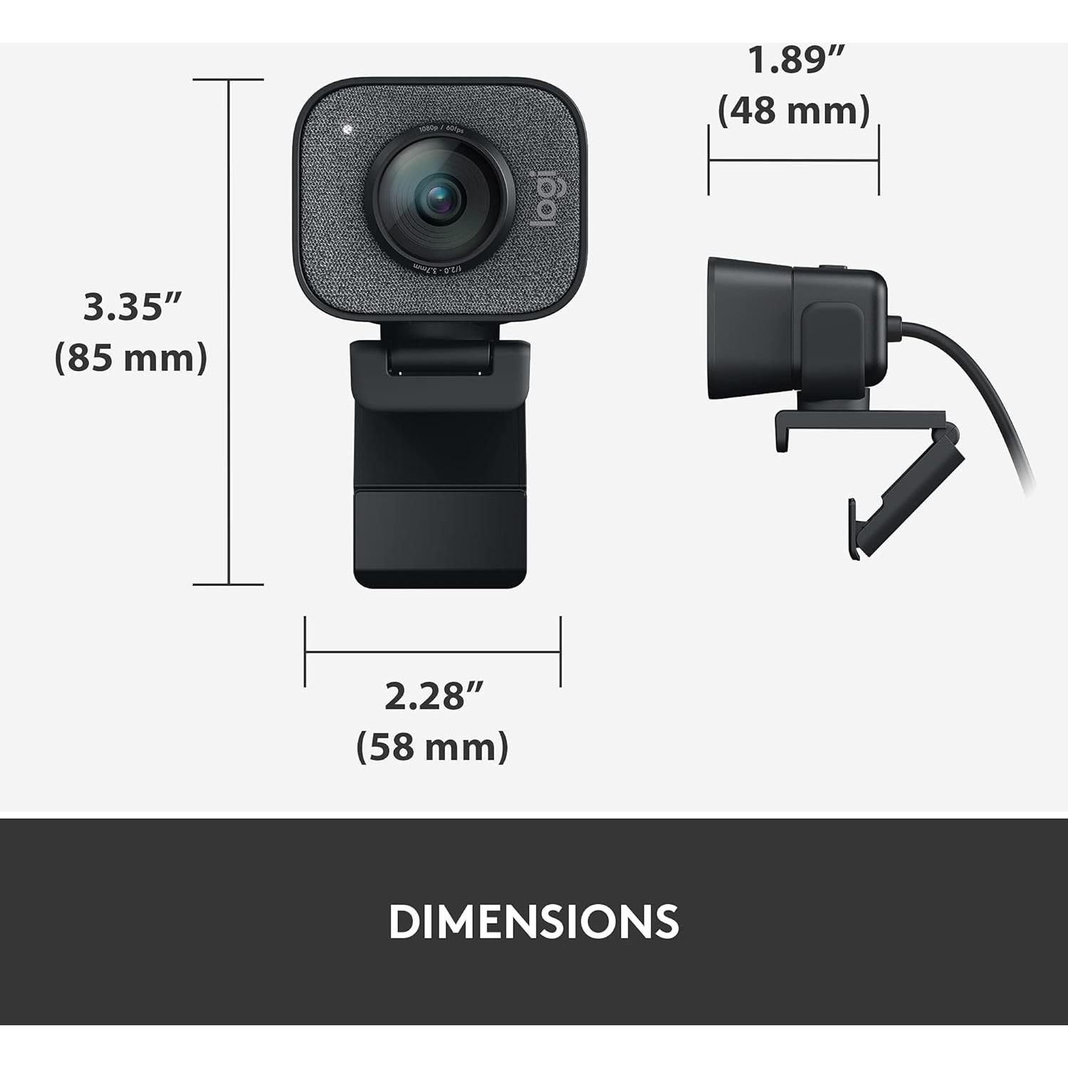 Webcam Logitech StreamCam Full HD 1080p 60 fps - Grafito